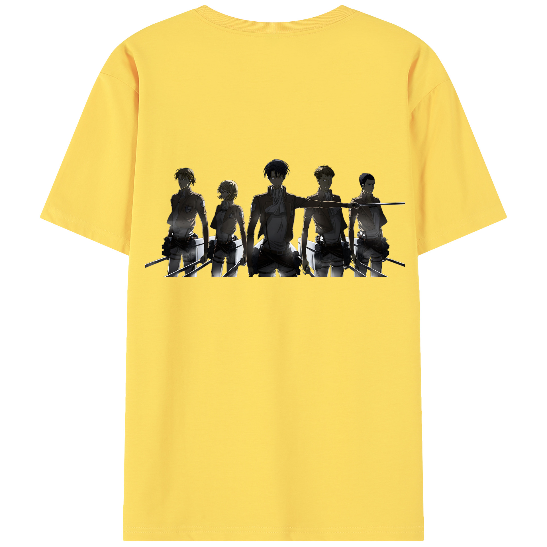 （画像用） 進撃の巨人 Attack on Titan 綿100％半袖Tシャツ（背面プリント）