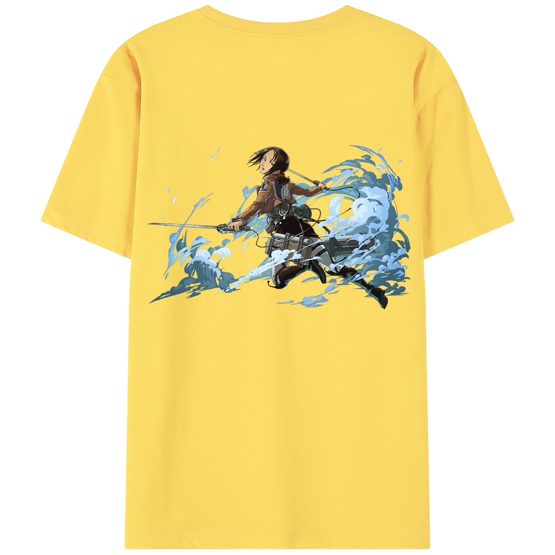 （画像用） 進撃の巨人 Attack on Titan 綿100％半袖Tシャツ（背面プリント）