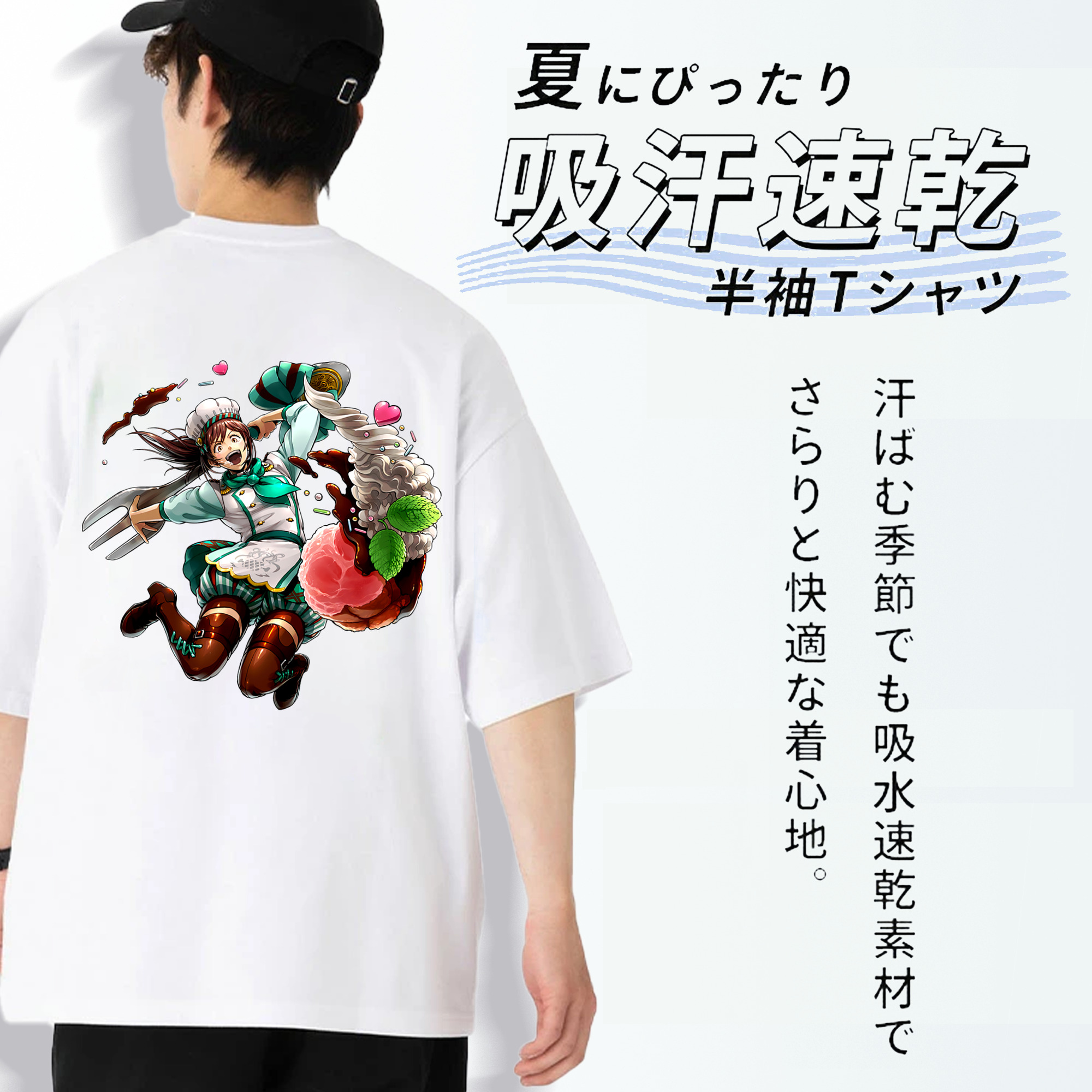 進撃の巨人 サシャ·ブラウス Attack on Titan Sasha Blaus 綿100％半袖Tシャツ（背面プリント）