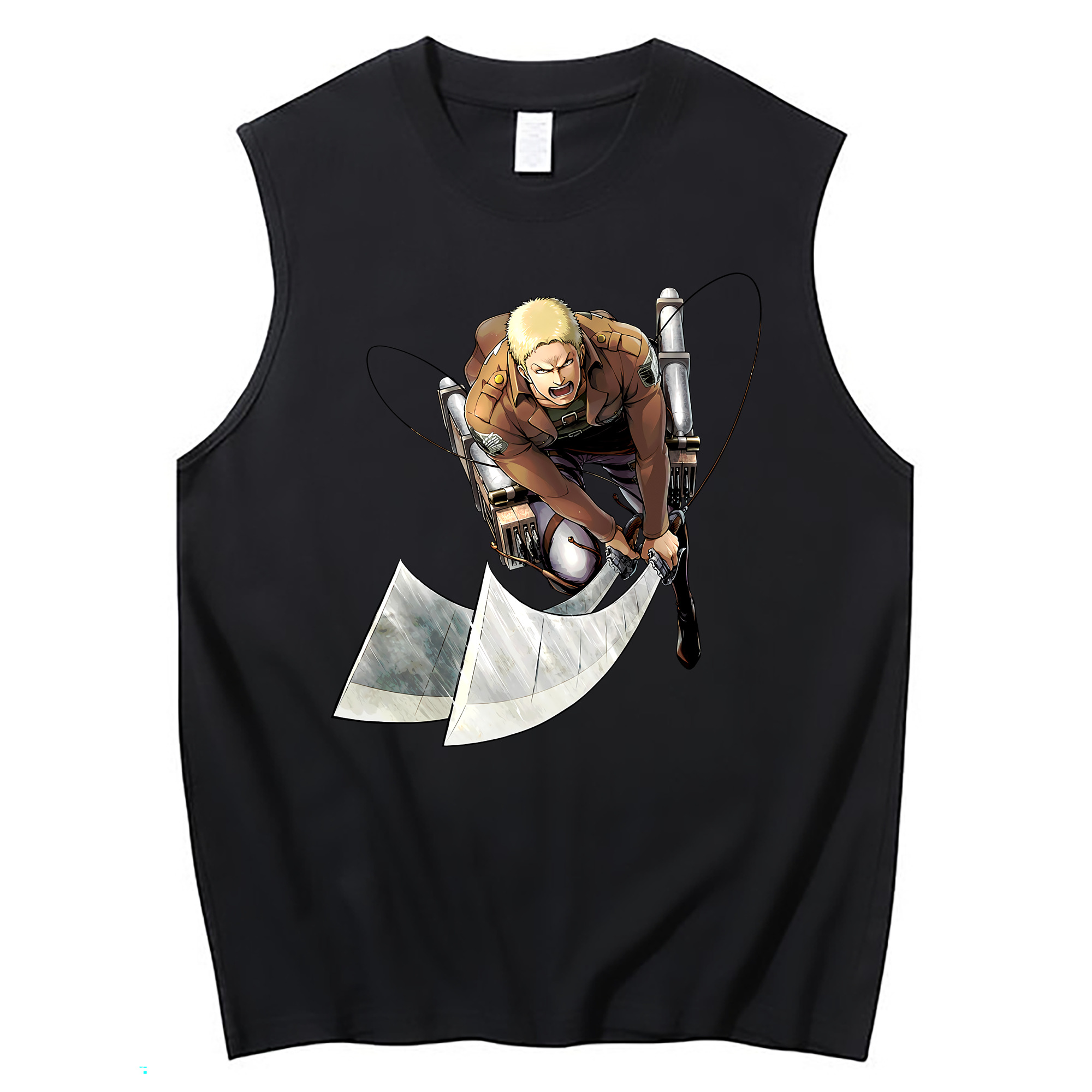 （画像用） 進撃の巨人 ライナー・ブラウン Attack on Titan Reiner Braun コットン100％タンクトップ（フロントプリント）