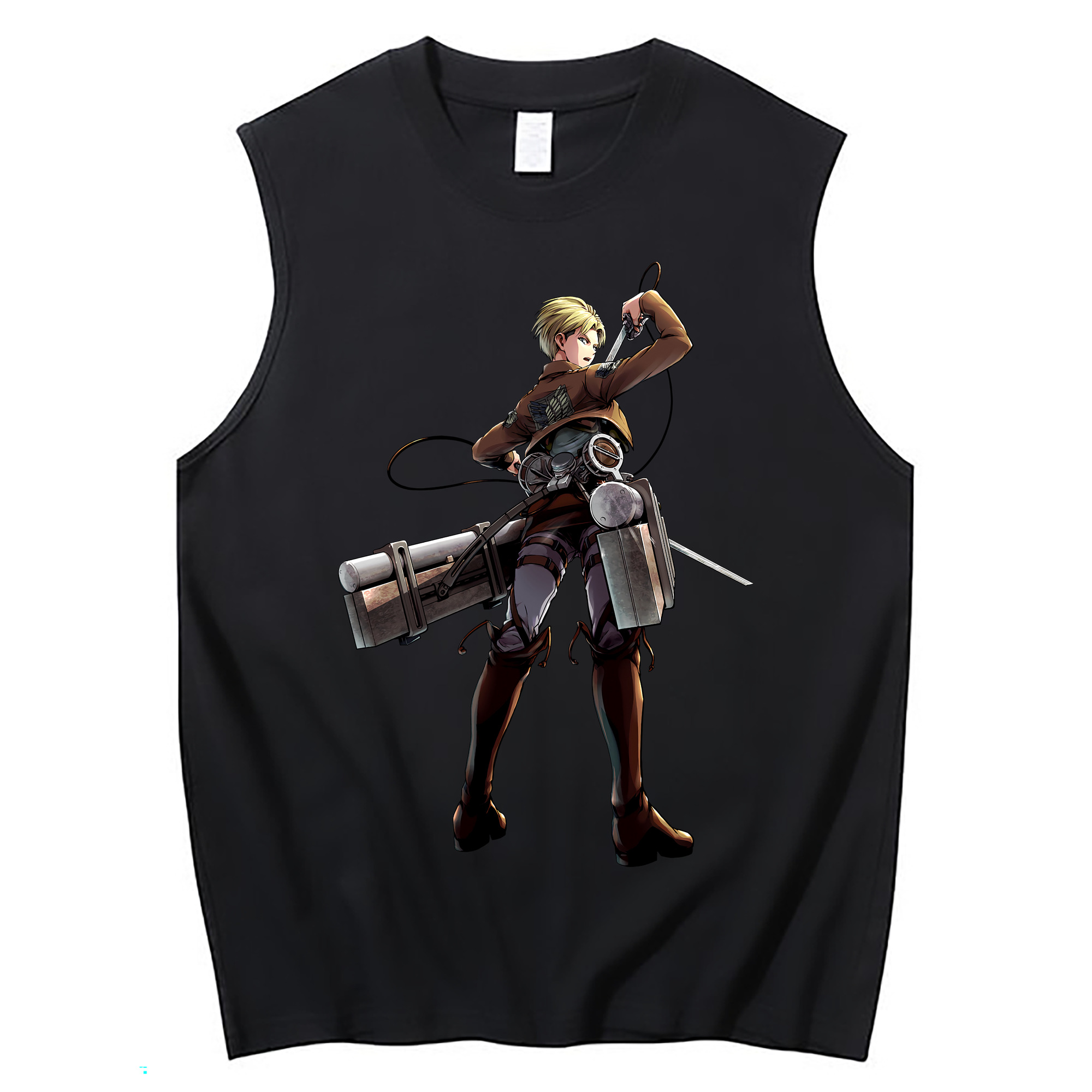 （画像用） 進撃の巨人 Attack on Titan コットン100％タンクトップ（フロントプリント）