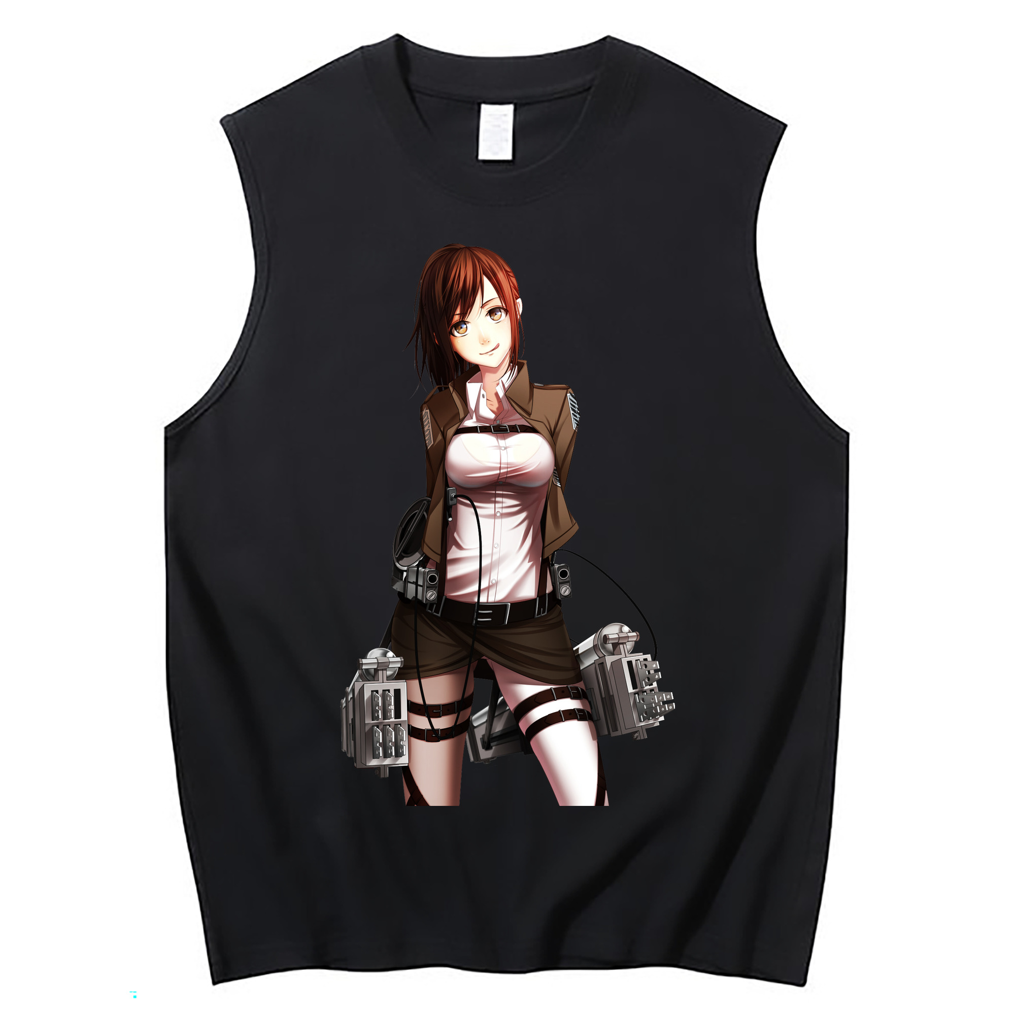 （画像用） 進撃の巨人 サシャ·ブラウス Attack on Titan Sasha Blaus コットン100％タンクトップ（フロントプリント）