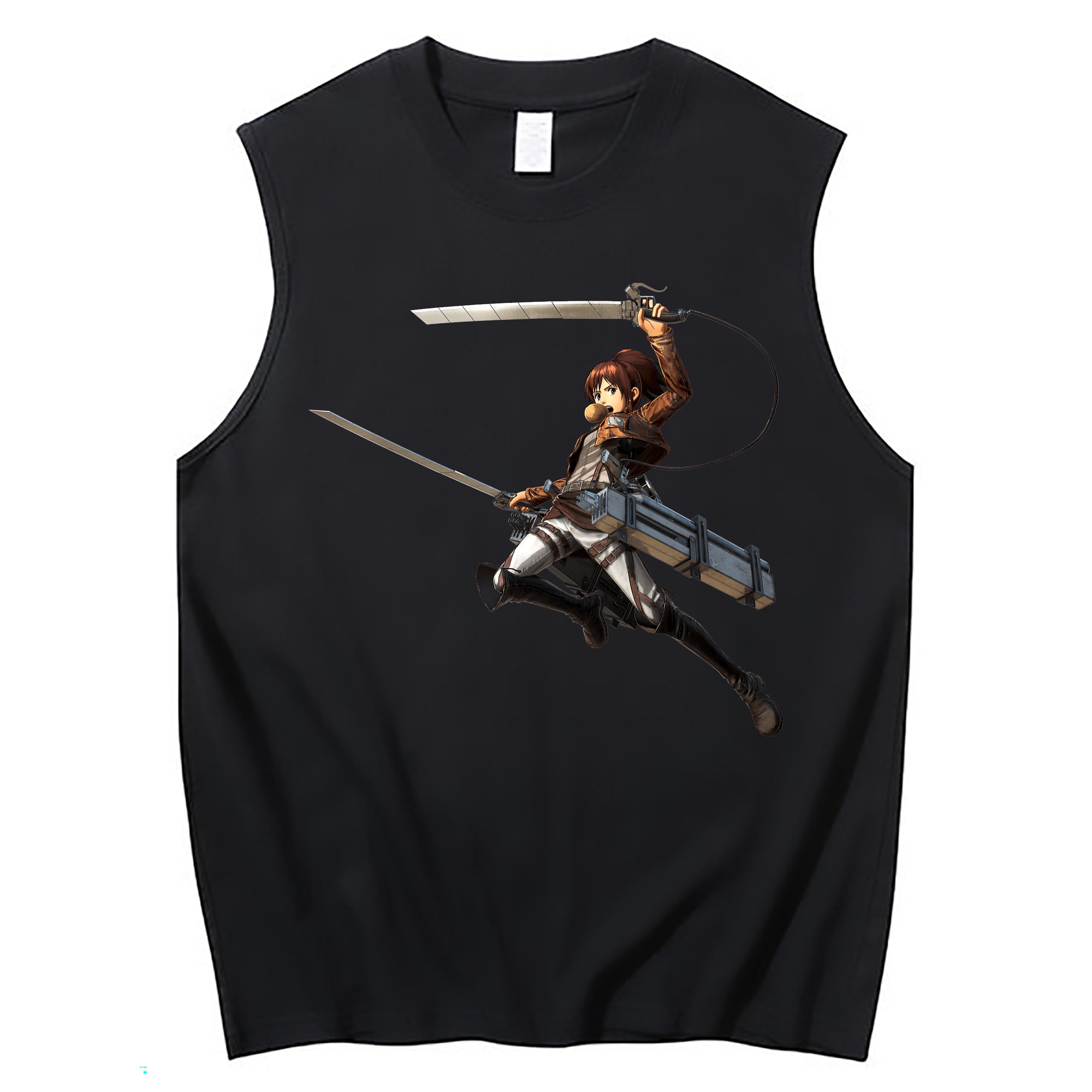 （画像用） 進撃の巨人 サシャ·ブラウス Attack on Titan Sasha Blaus コットン100％タンクトップ（フロントプリント）