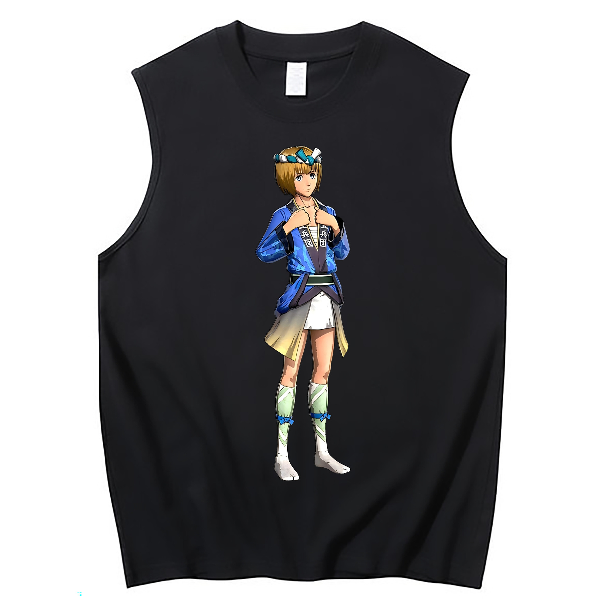 （画像用） 進撃の巨人 アルミン·アルレルト Attack on Titan Armin Arlert コットン100％タンクトップ（フロントプリント）