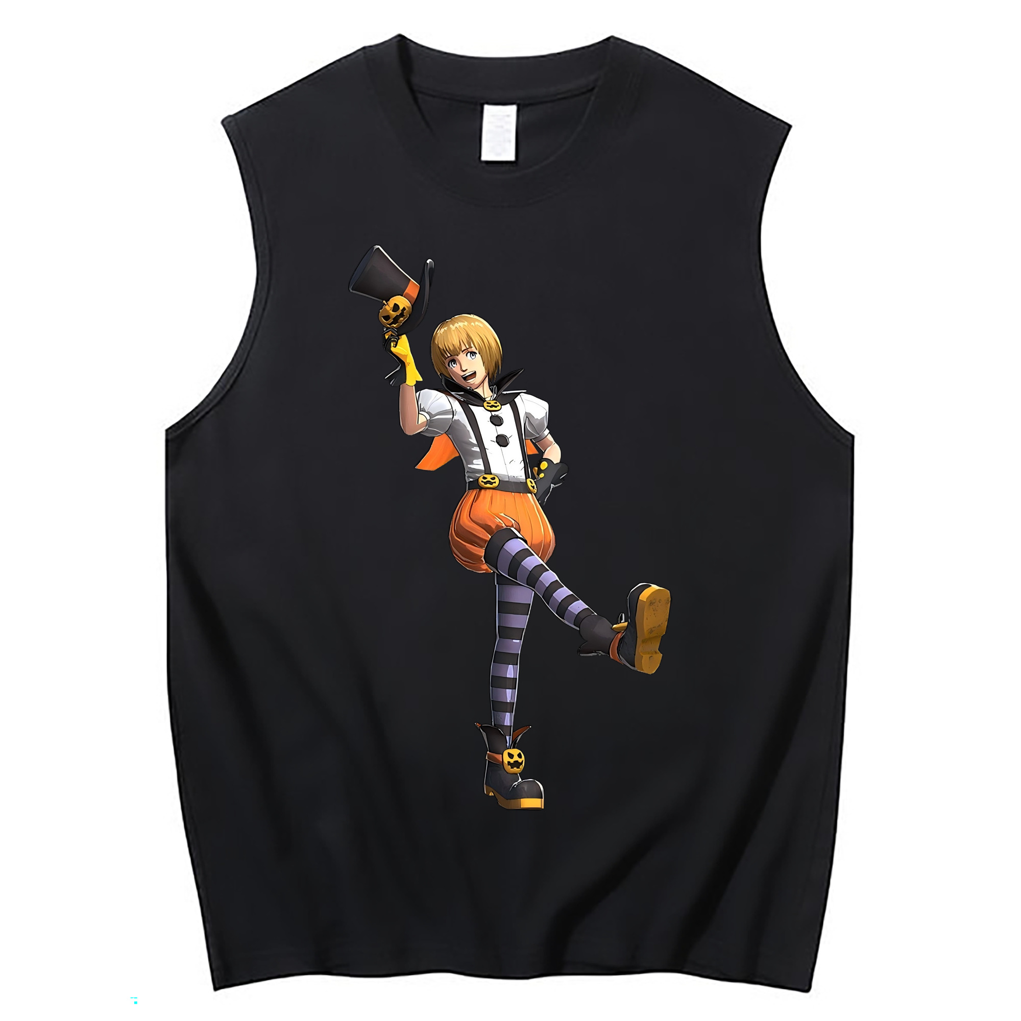 （画像用） 進撃の巨人 アルミン·アルレルト Attack on Titan Armin Arlert コットン100％タンクトップ（フロントプリント）