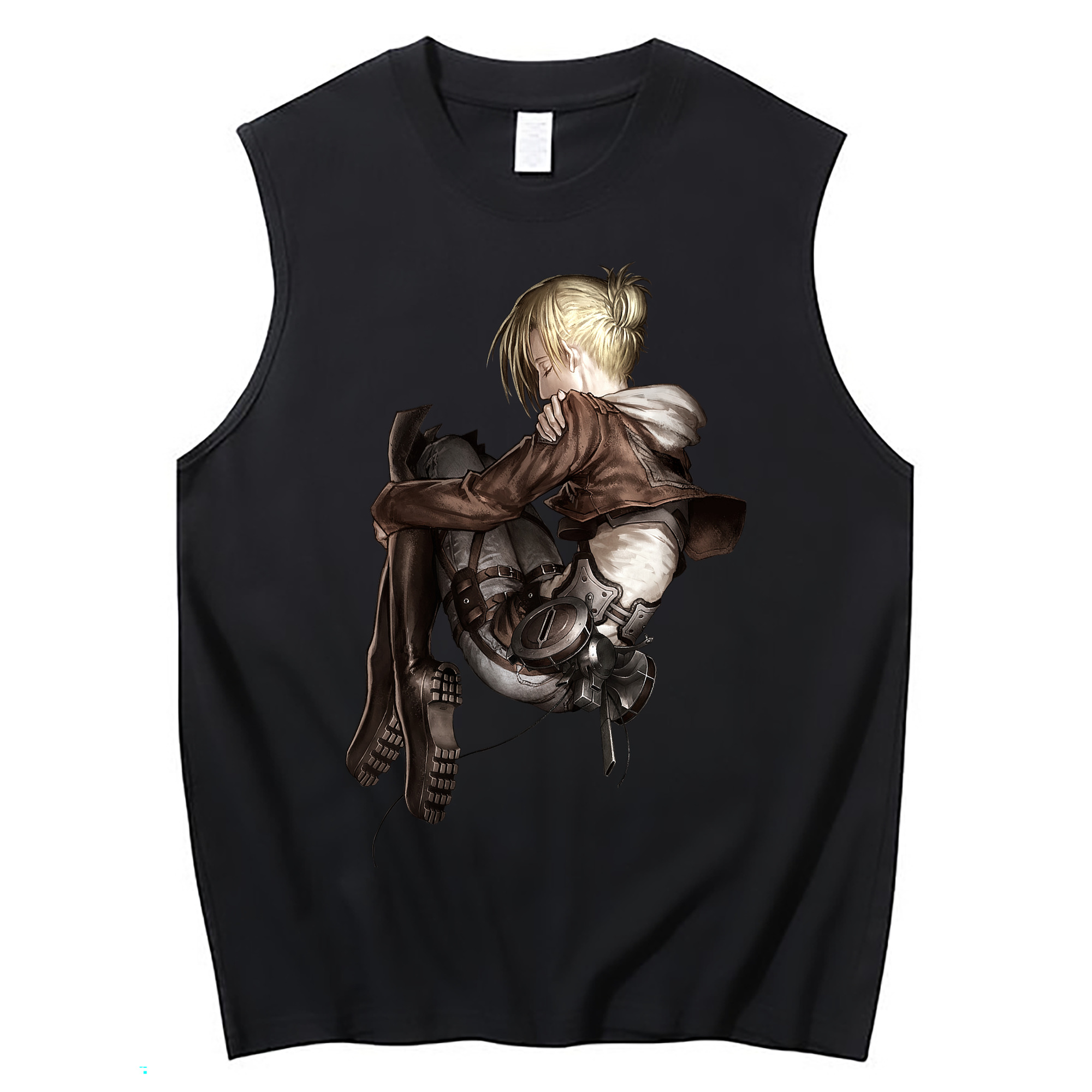 （画像用） 進撃の巨人 アニ・レオンハート Attack on Titan Annie Leonhart コットン100％タンクトップ（フロントプリント）