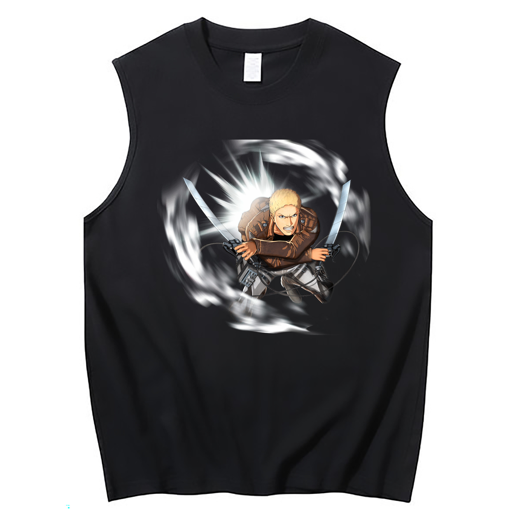 （画像用） 進撃の巨人 ライナー・ブラウン Attack on Titan Reiner Braun コットン100％タンクトップ（フロントプリント）