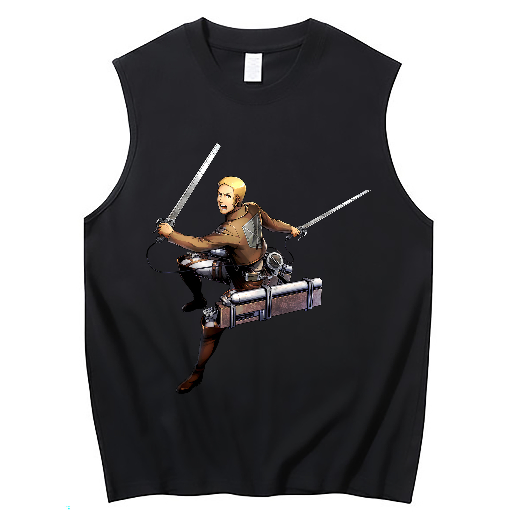 （画像用） 進撃の巨人 ライナー・ブラウン Attack on Titan Reiner Braun コットン100％タンクトップ（フロントプリント）