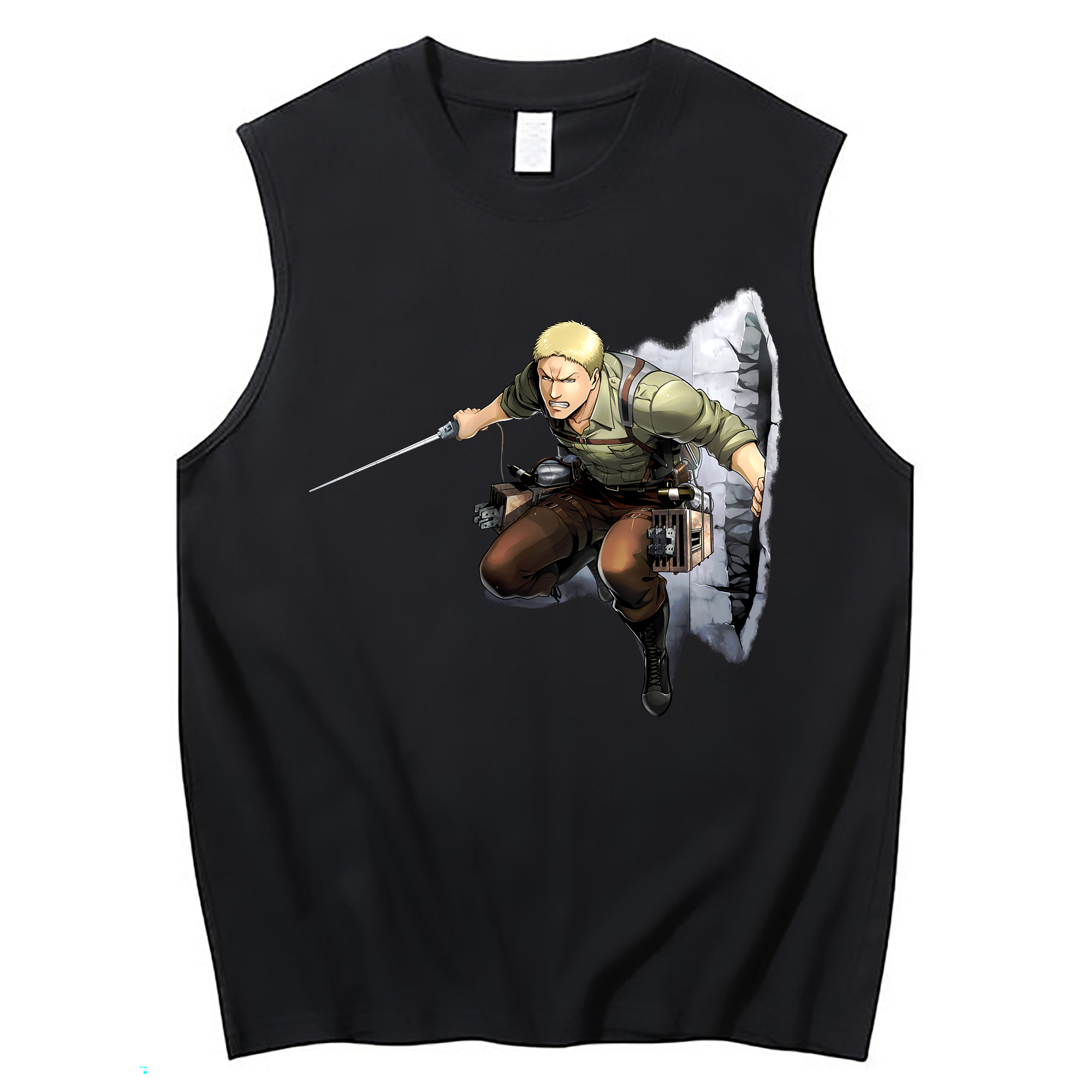 （画像用） 進撃の巨人 ライナー・ブラウン Attack on Titan Reiner Braun コットン100％タンクトップ（フロントプリント）