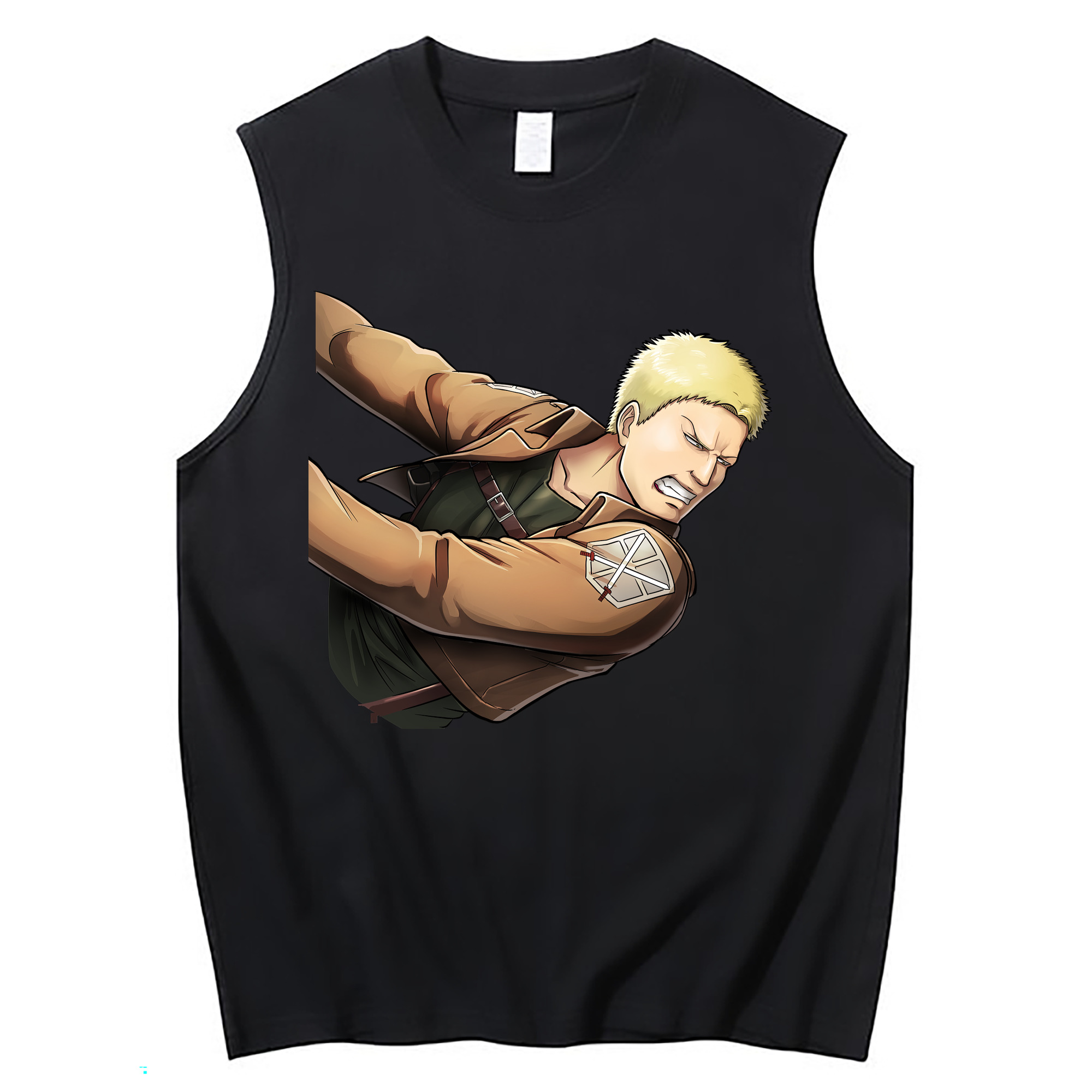 （画像用） 進撃の巨人 ライナー・ブラウン Attack on Titan Reiner Braun コットン100％タンクトップ（フロントプリント）