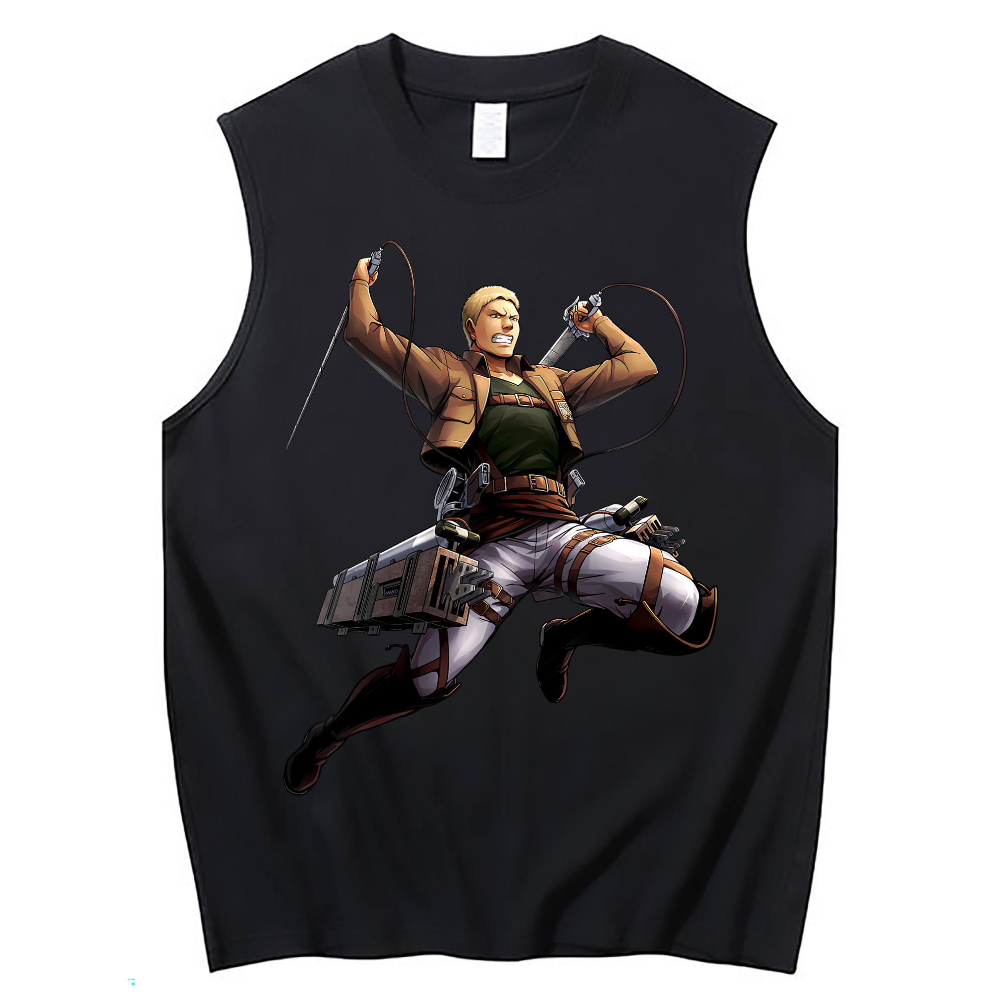（画像用） 進撃の巨人 ライナー・ブラウン Attack on Titan Reiner Braun コットン100％タンクトップ（フロントプリント）