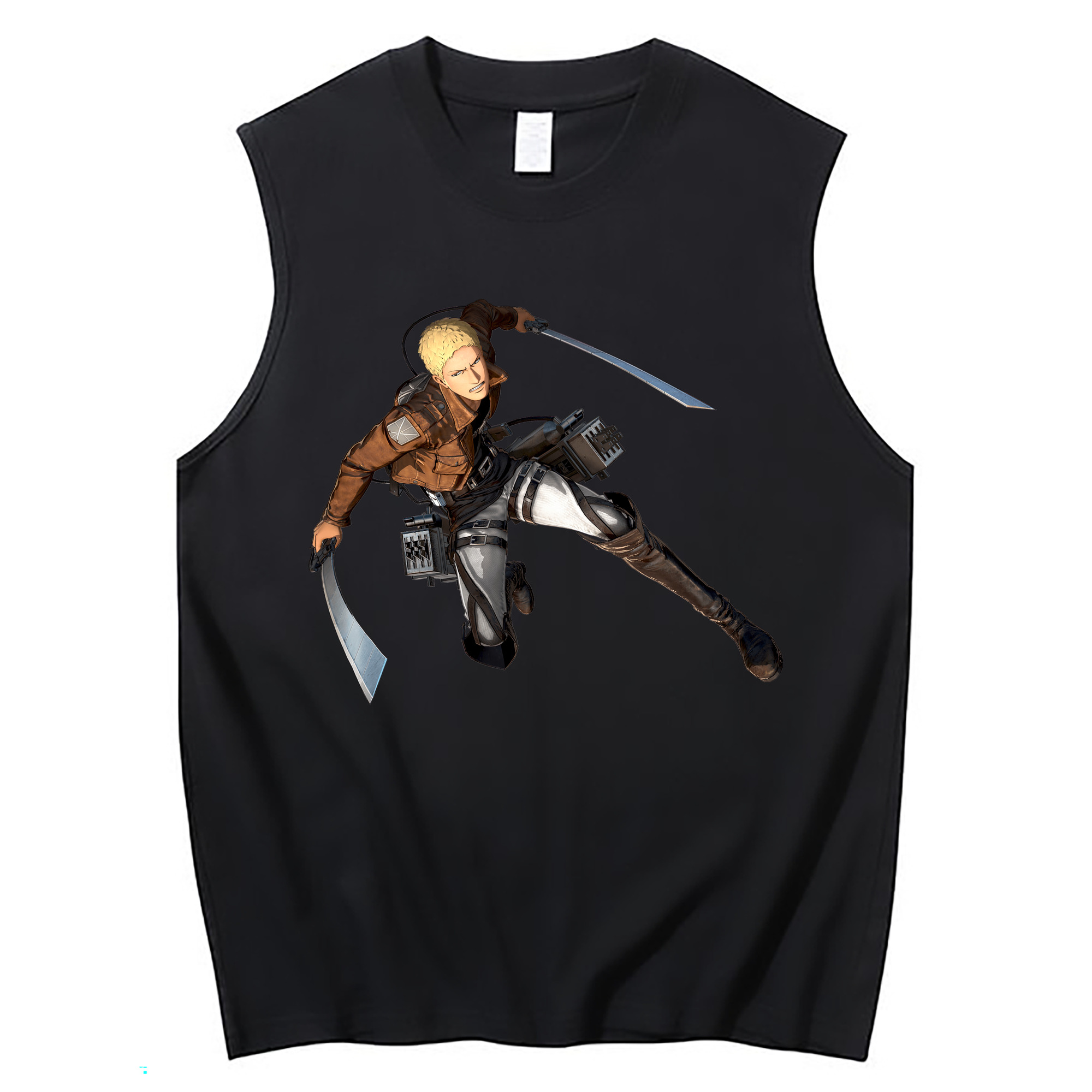 （画像用） 進撃の巨人 ライナー・ブラウン Attack on Titan Reiner Braun コットン100％タンクトップ（フロントプリント）