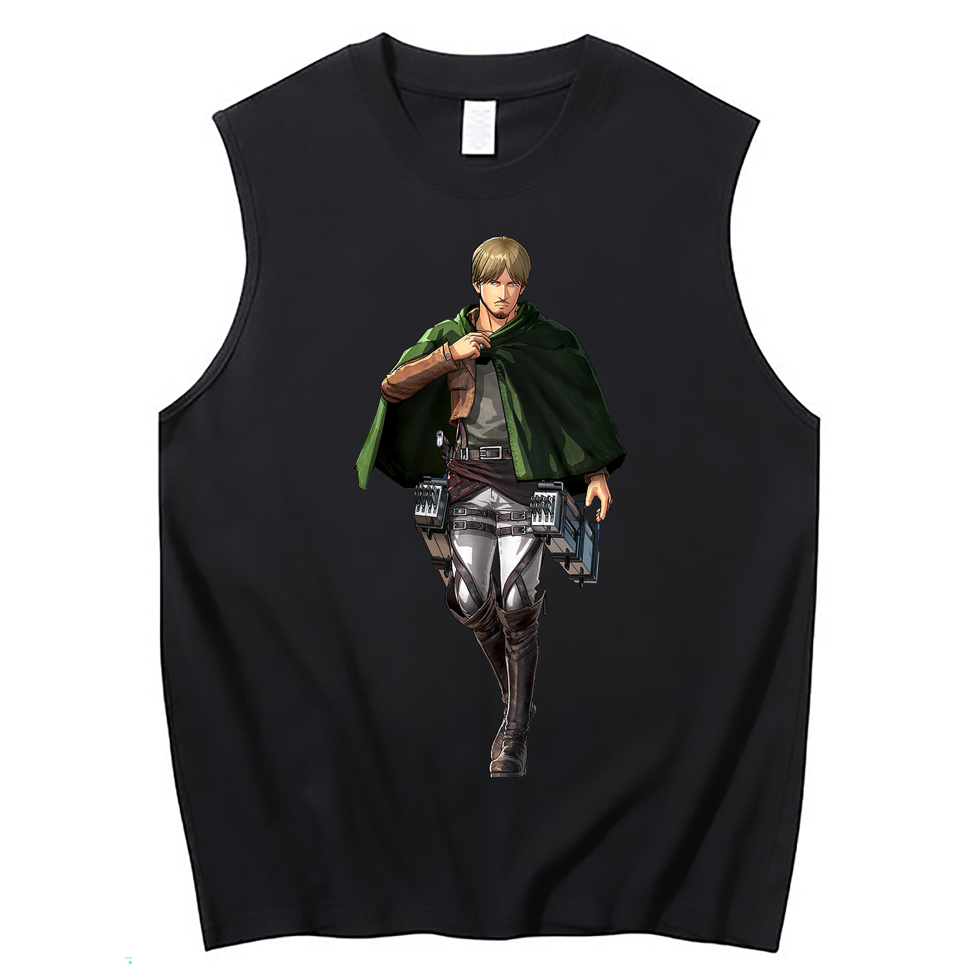 （画像用） 進撃の巨人 ミケ·ザカリアス Attack on Titan Mike Zakarius コットン100％タンクトップ（フロントプリント）