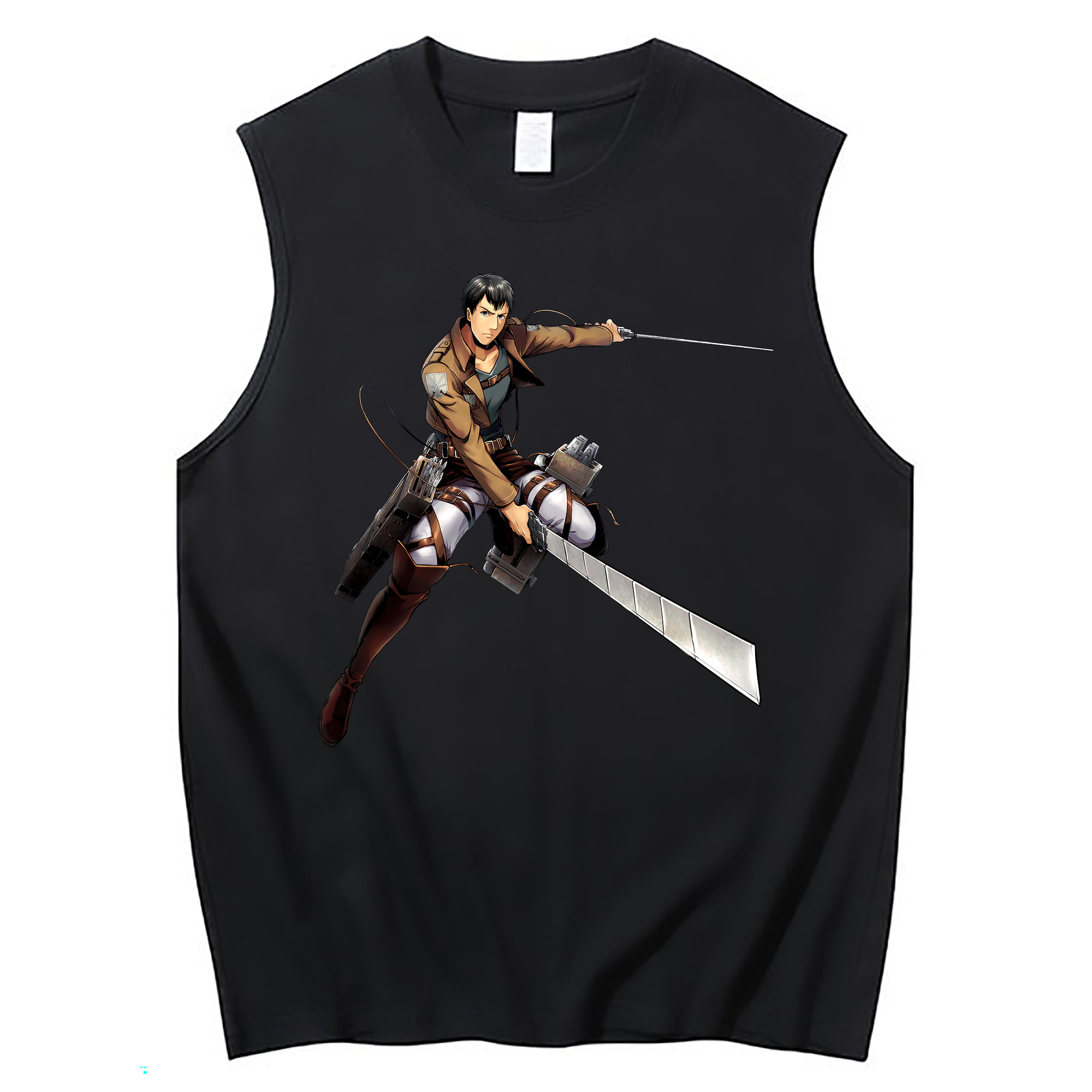 （画像用） 進撃の巨人 ベルトルト・フーバー Attack on Titan Bertholdt Hoover コットン100％タンクトップ（フロントプリント）