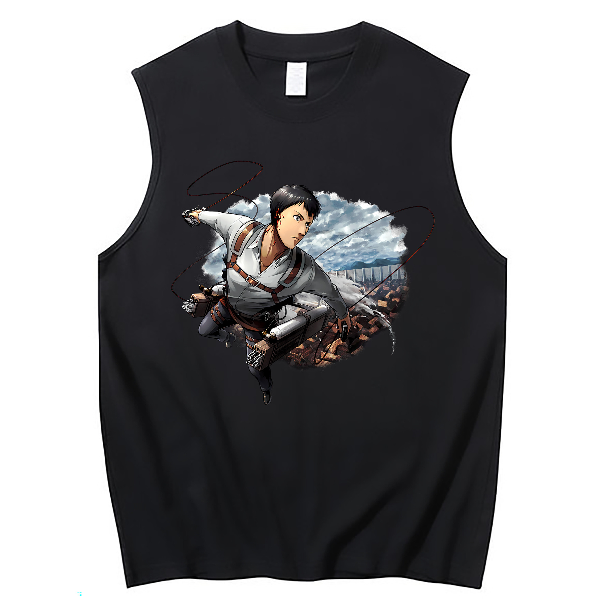 （画像用） 進撃の巨人 ベルトルト・フーバー Attack on Titan Bertholdt Hoover コットン100％タンクトップ（フロントプリント）