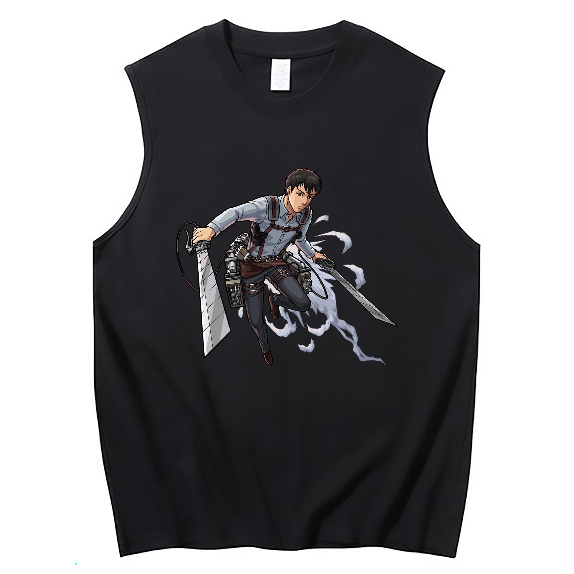 （画像用） 進撃の巨人 ベルトルト・フーバー Attack on Titan Bertholdt Hoover コットン100％タンクトップ（フロントプリント）