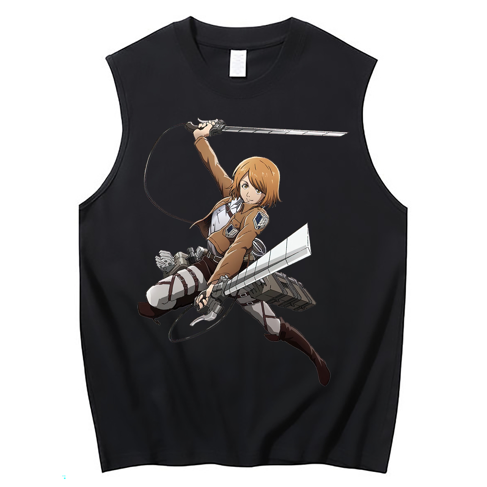 （画像用） 進撃の巨人 ペトラ·ラル Attack on Titan Petra Rall コットン100％タンクトップ（フロントプリント）