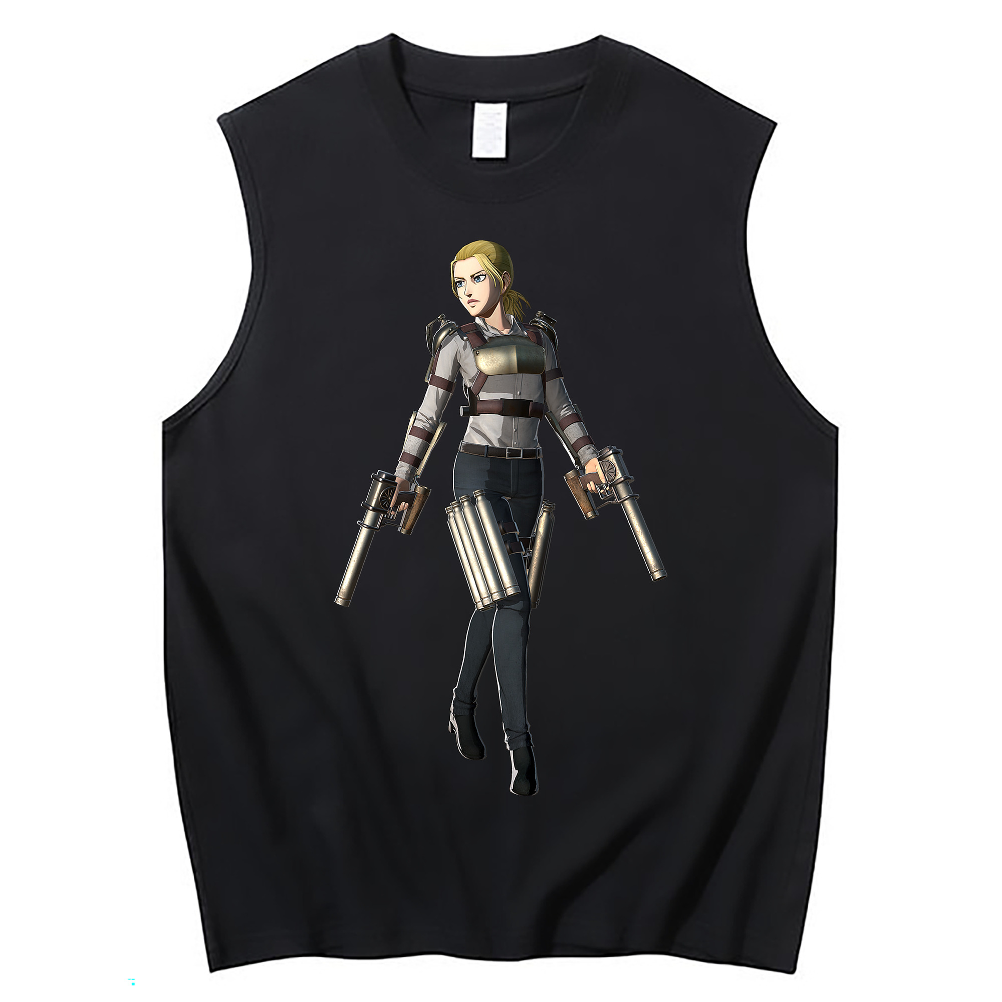 （画像用） 進撃の巨人 Attack on Titan コットン100％タンクトップ（フロントプリント）