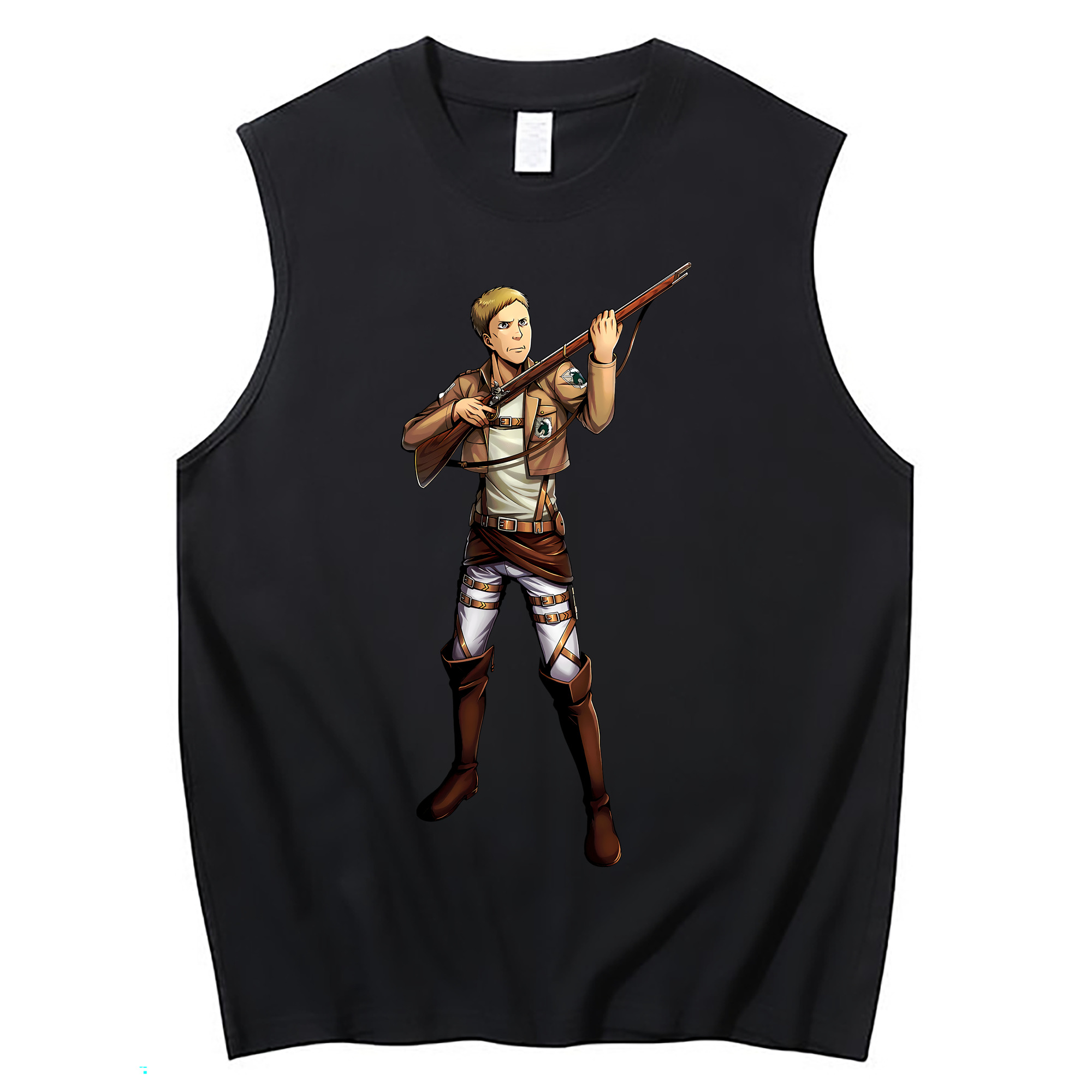 （画像用） 進撃の巨人 Attack on Titan コットン100％タンクトップ（フロントプリント）
