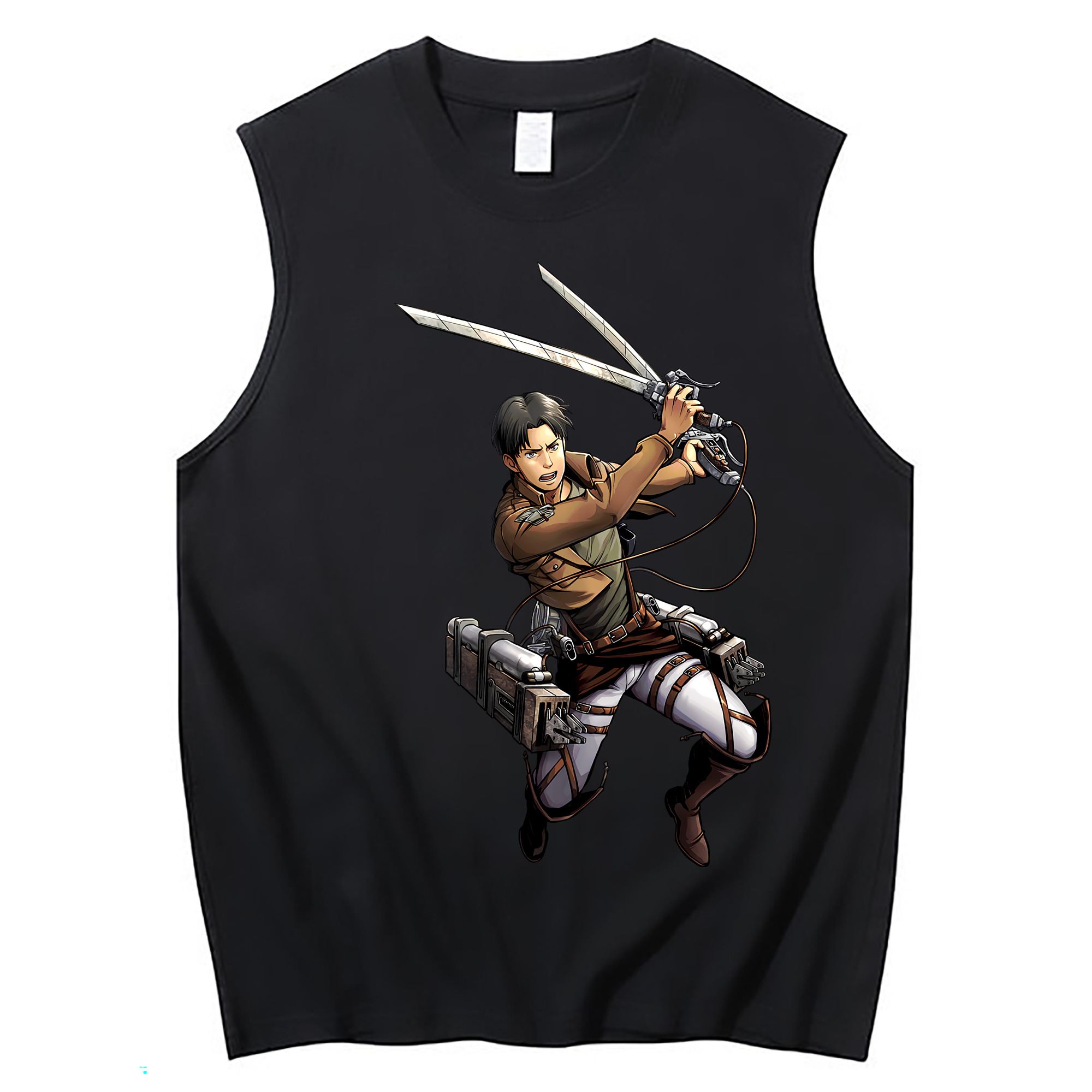 （画像用） 進撃の巨人 Attack on Titan コットン100％タンクトップ（フロントプリント）