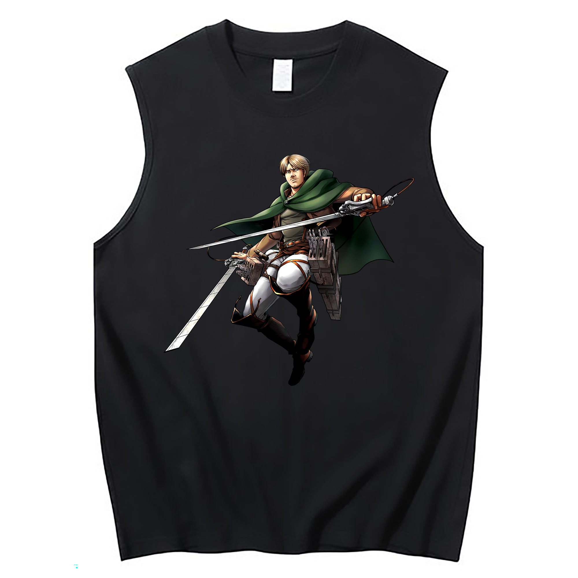 （画像用） 進撃の巨人 Attack on Titan コットン100％タンクトップ（フロントプリント）