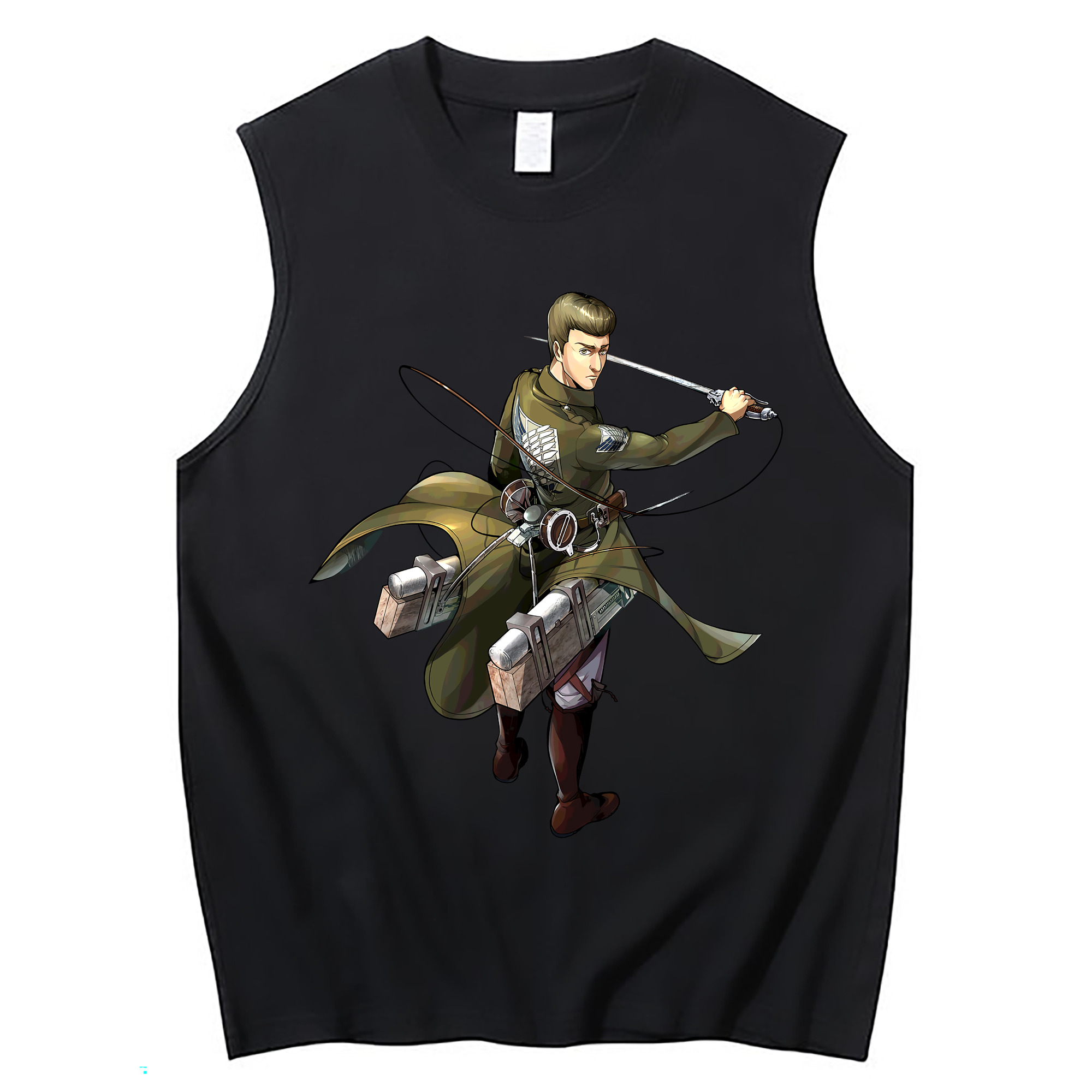 （画像用） 進撃の巨人 Attack on Titan コットン100％タンクトップ（フロントプリント）
