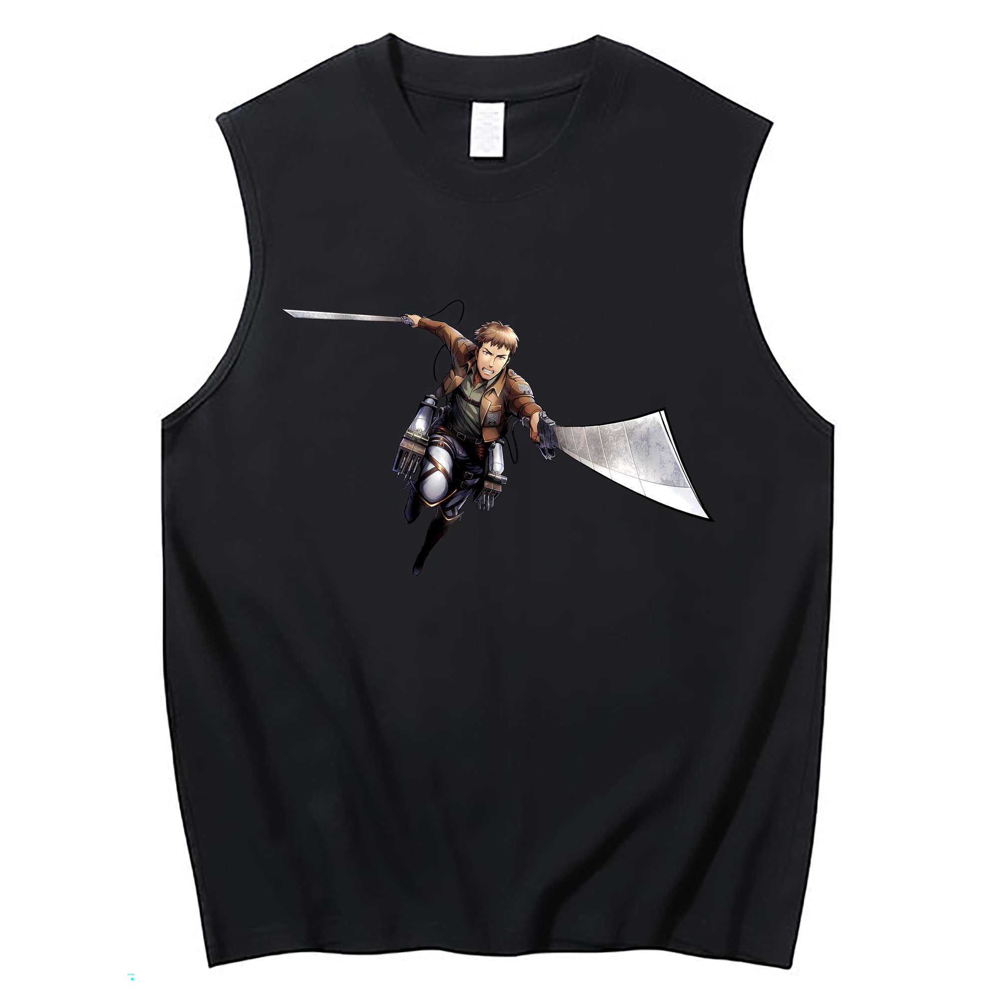 （画像用） 進撃の巨人 Attack on Titan コットン100％タンクトップ（フロントプリント）