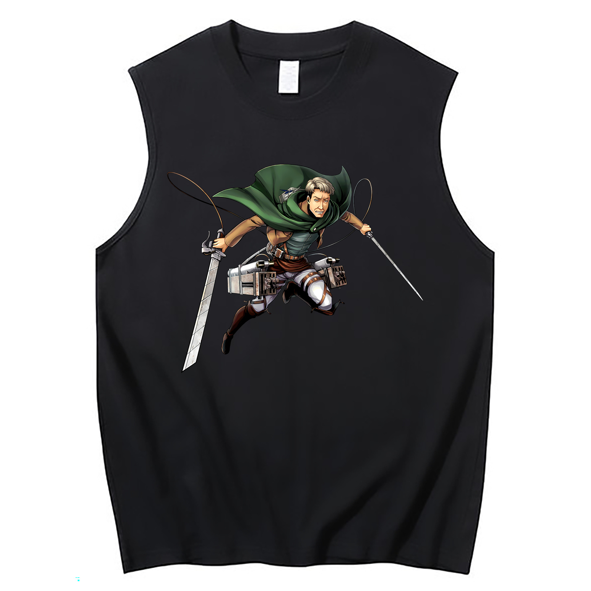 （画像用） 進撃の巨人 Attack on Titan コットン100％タンクトップ（フロントプリント）