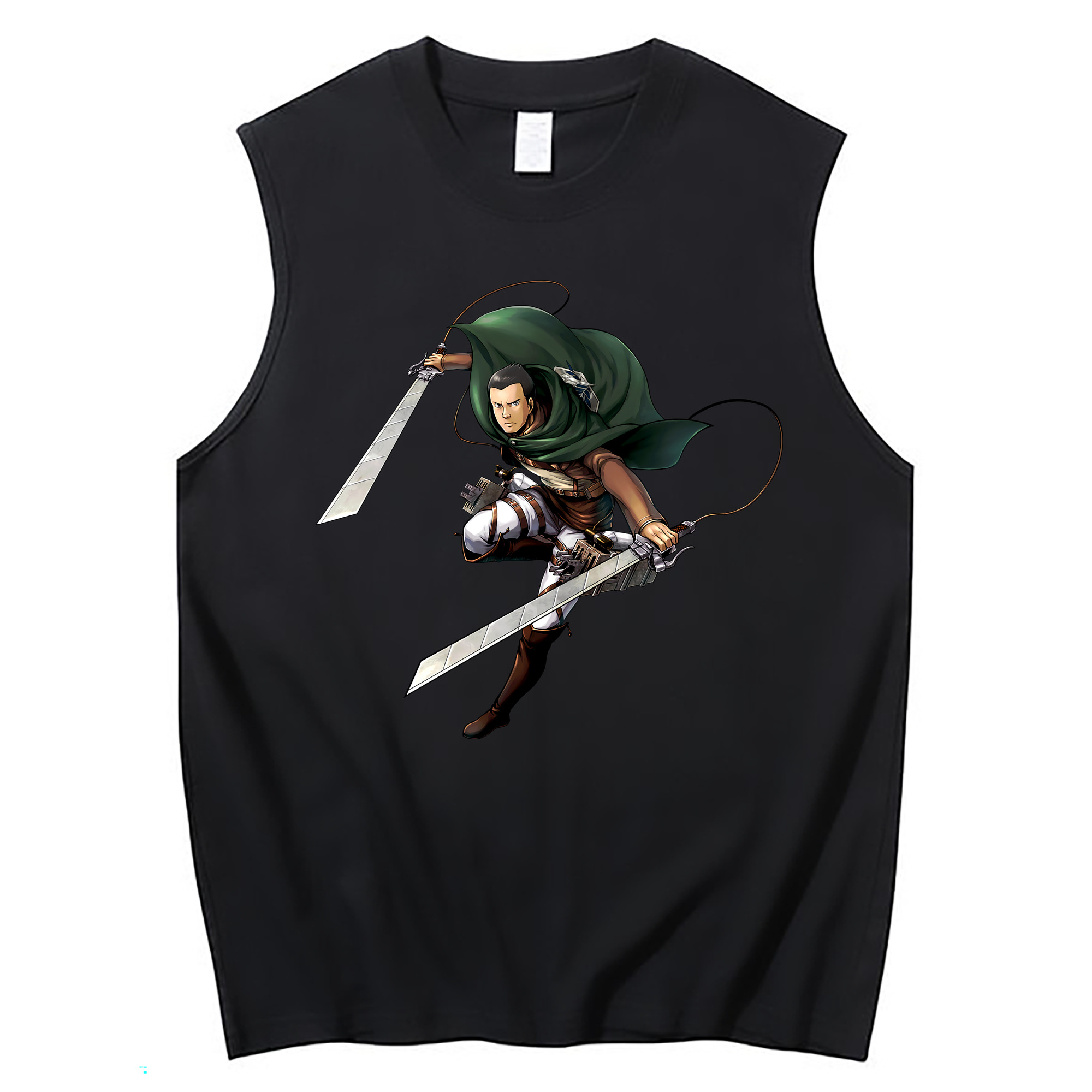 （画像用） 進撃の巨人 Attack on Titan コットン100％タンクトップ（フロントプリント）