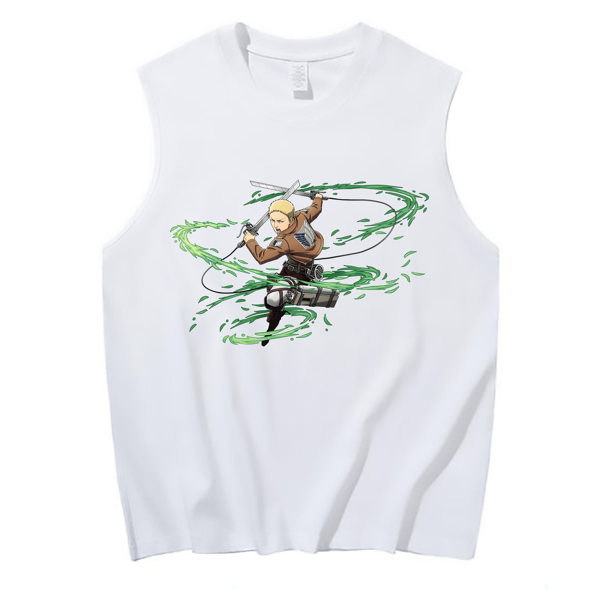 （画像用） 進撃の巨人 ライナー・ブラウン Attack on Titan Reiner Braun コットン100％タンクトップ（フロントプリント）