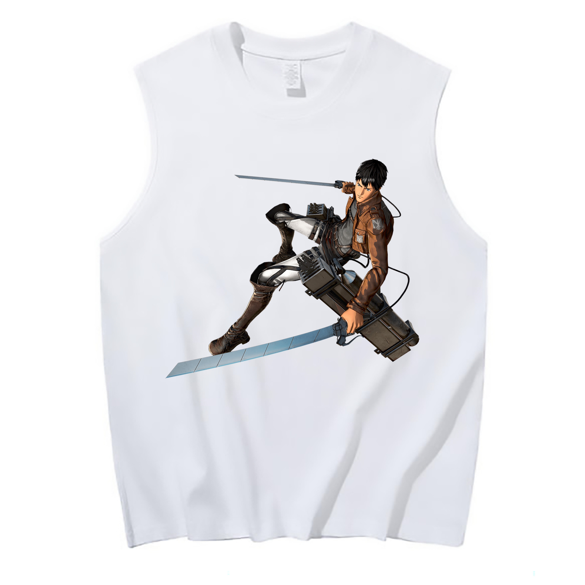 （画像用） 進撃の巨人 ベルトルト・フーバー Attack on Titan Bertholdt Hoover コットン100％タンクトップ（フロントプリント）