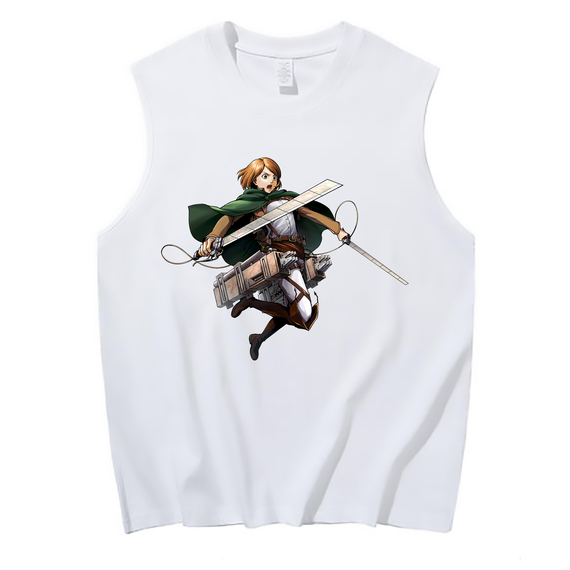 （画像用） 進撃の巨人 ペトラ·ラル Attack on Titan Petra Rall コットン100％タンクトップ（フロントプリント）