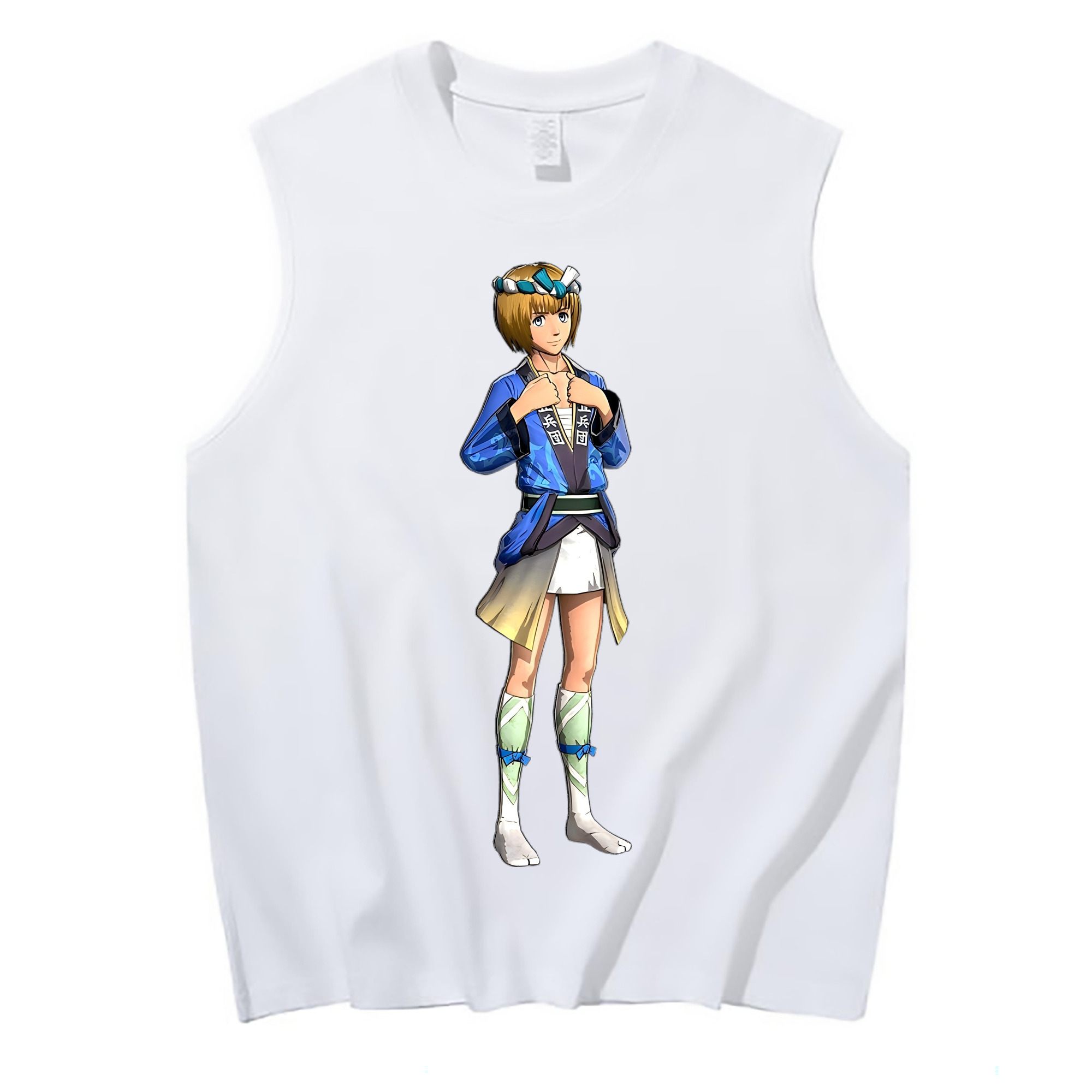 （画像用） 進撃の巨人 アルミン·アルレルト Attack on Titan Armin Arlert コットン100％タンクトップ（フロントプリント）