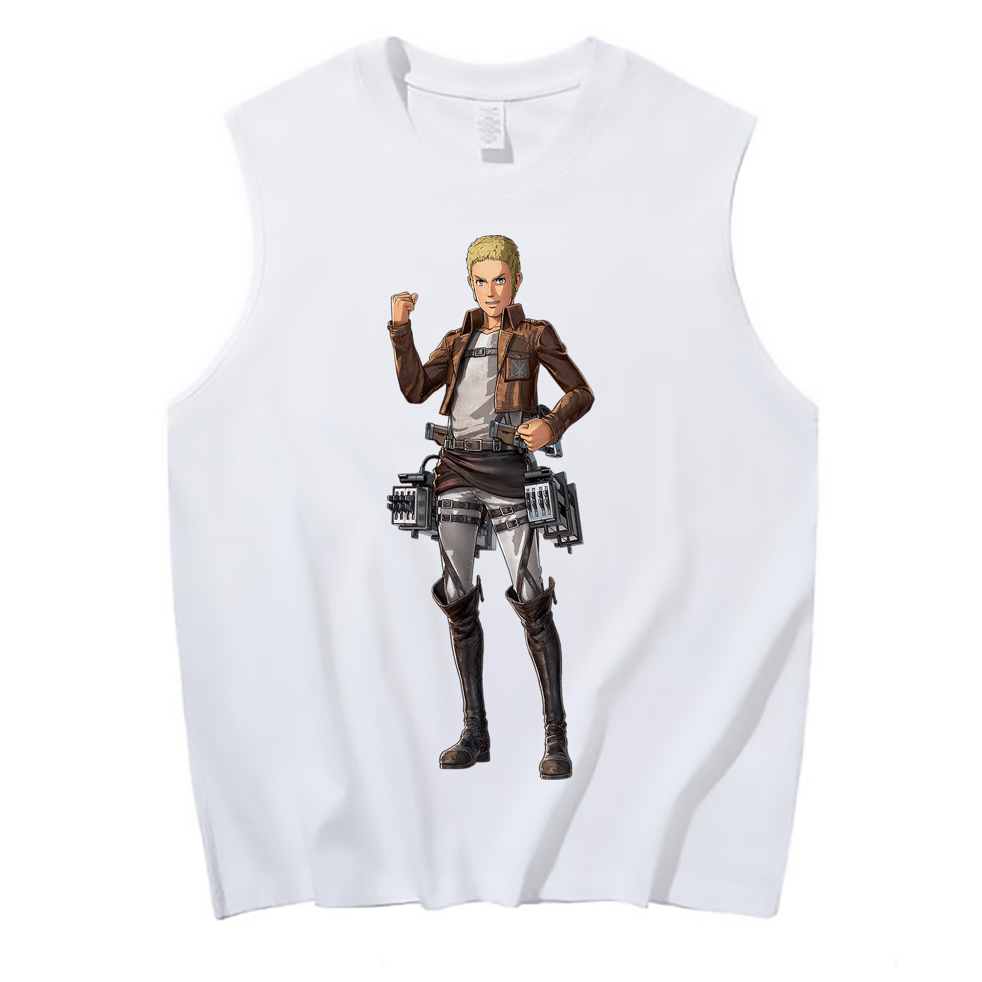 （画像用） 進撃の巨人 ライナー・ブラウン Attack on Titan Reiner Braun コットン100％タンクトップ（フロントプリント）