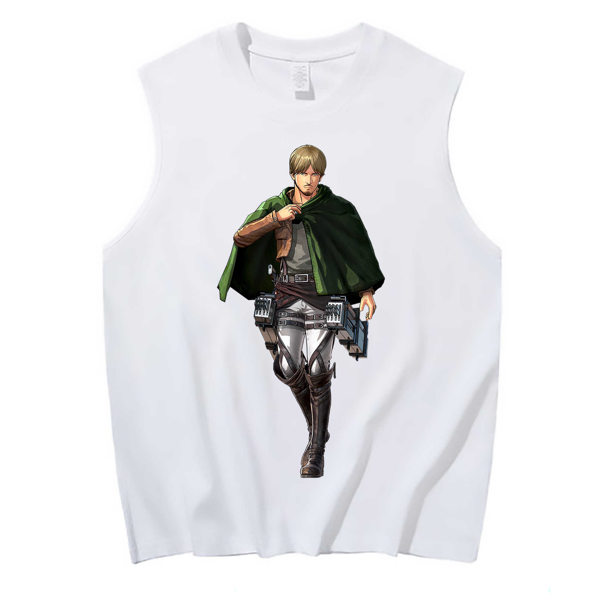 （画像用） 進撃の巨人 ミケ·ザカリアス Attack on Titan Mike Zakarius コットン100％タンクトップ（フロントプリント）