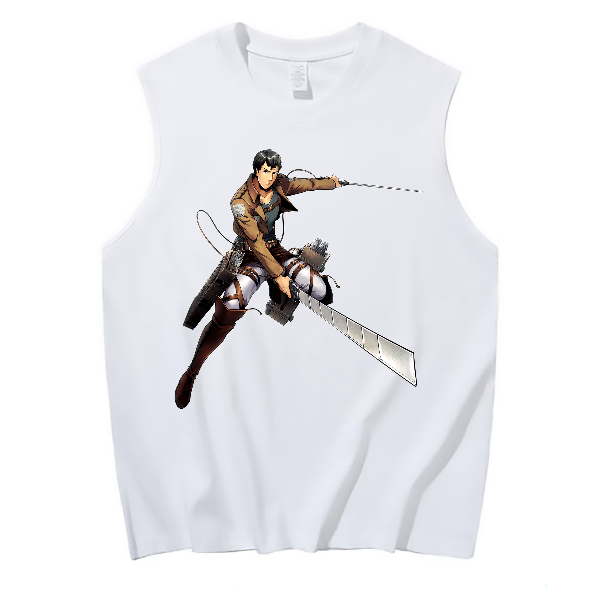 （画像用） 進撃の巨人 ベルトルト・フーバー Attack on Titan Bertholdt Hoover コットン100％タンクトップ（フロントプリント）