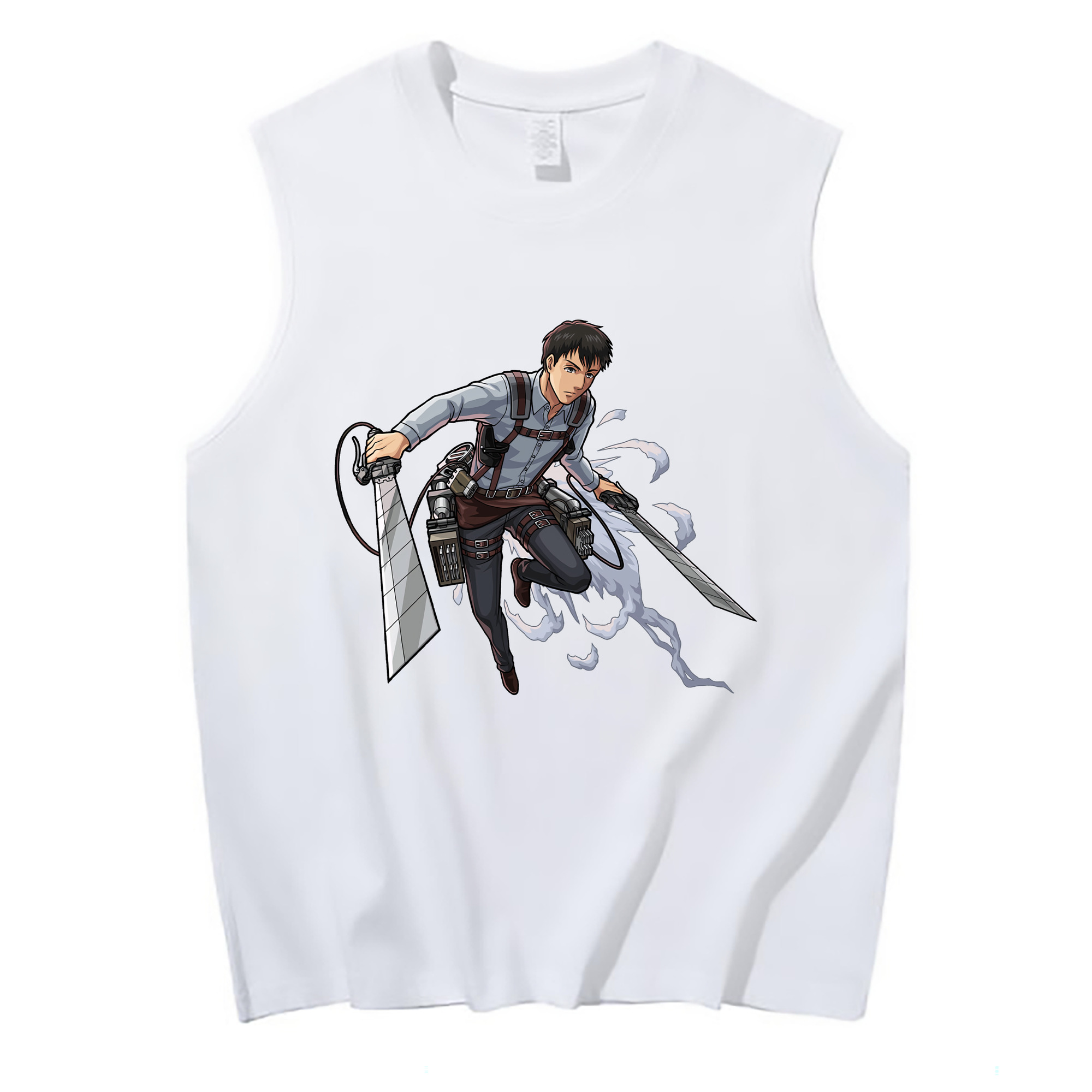 （画像用） 進撃の巨人 ベルトルト・フーバー Attack on Titan Bertholdt Hoover コットン100％タンクトップ（フロントプリント）
