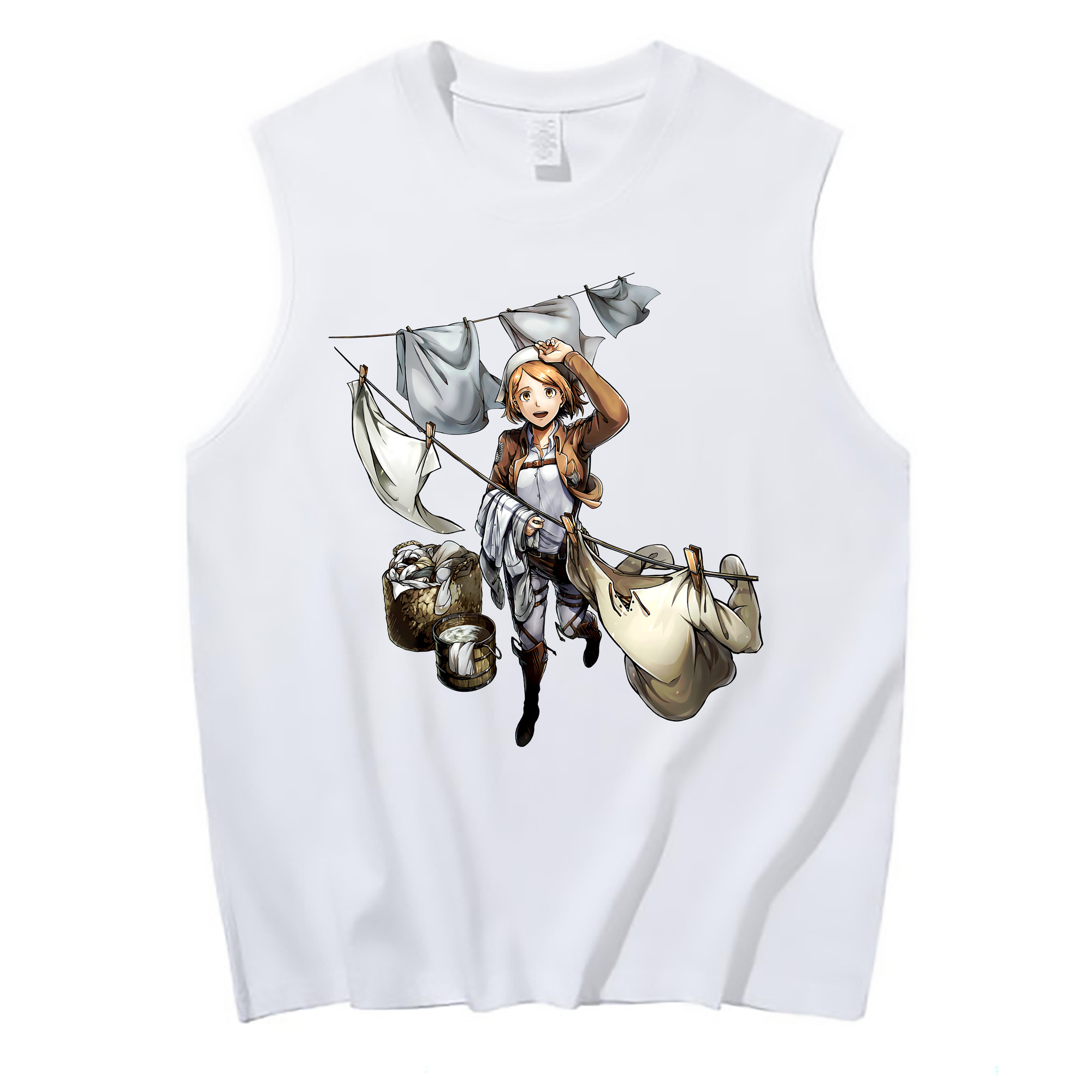（画像用） 進撃の巨人 ペトラ·ラル Attack on Titan Petra Rall コットン100％タンクトップ（フロントプリント）