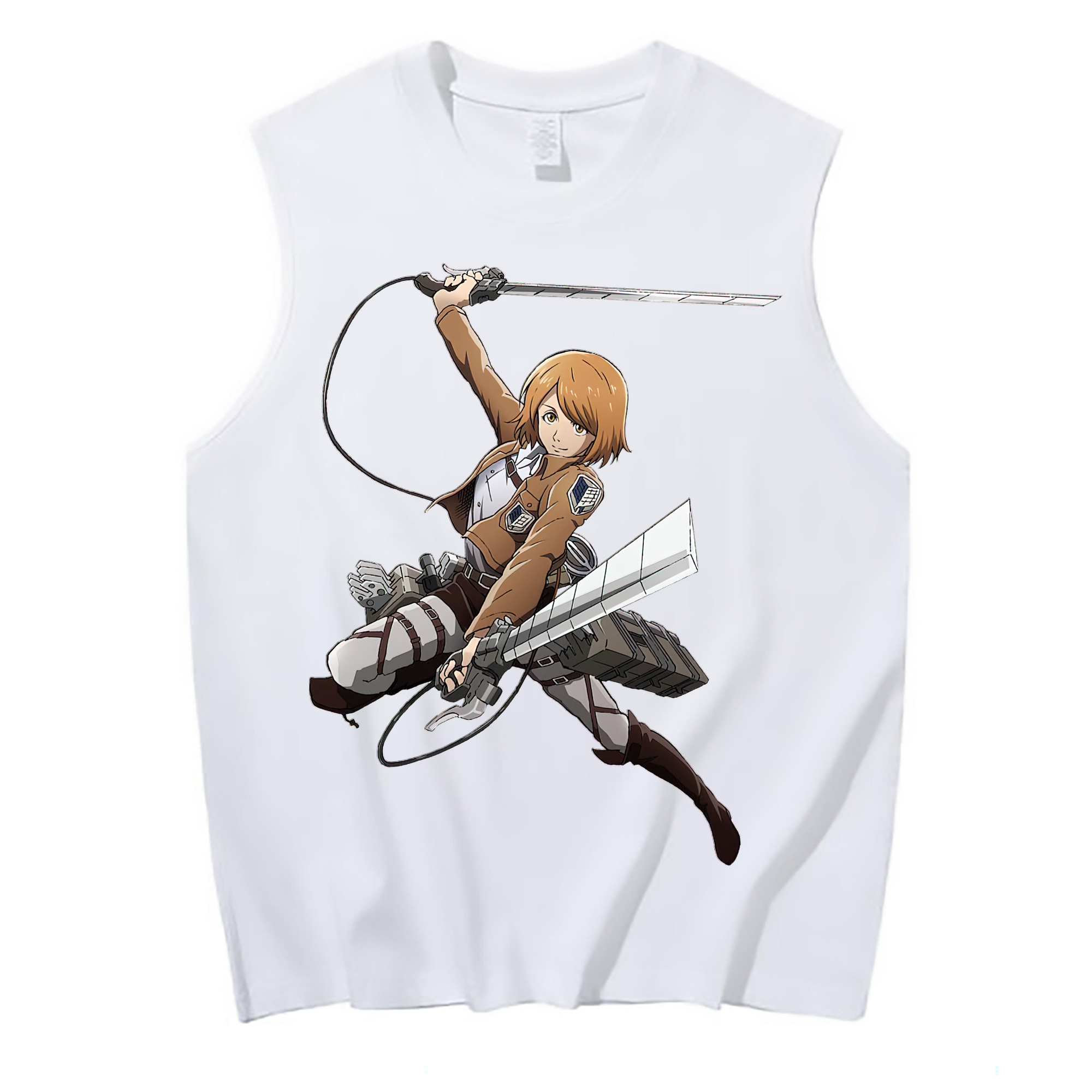 （画像用） 進撃の巨人 ペトラ·ラル Attack on Titan Petra Rall コットン100％タンクトップ（フロントプリント）