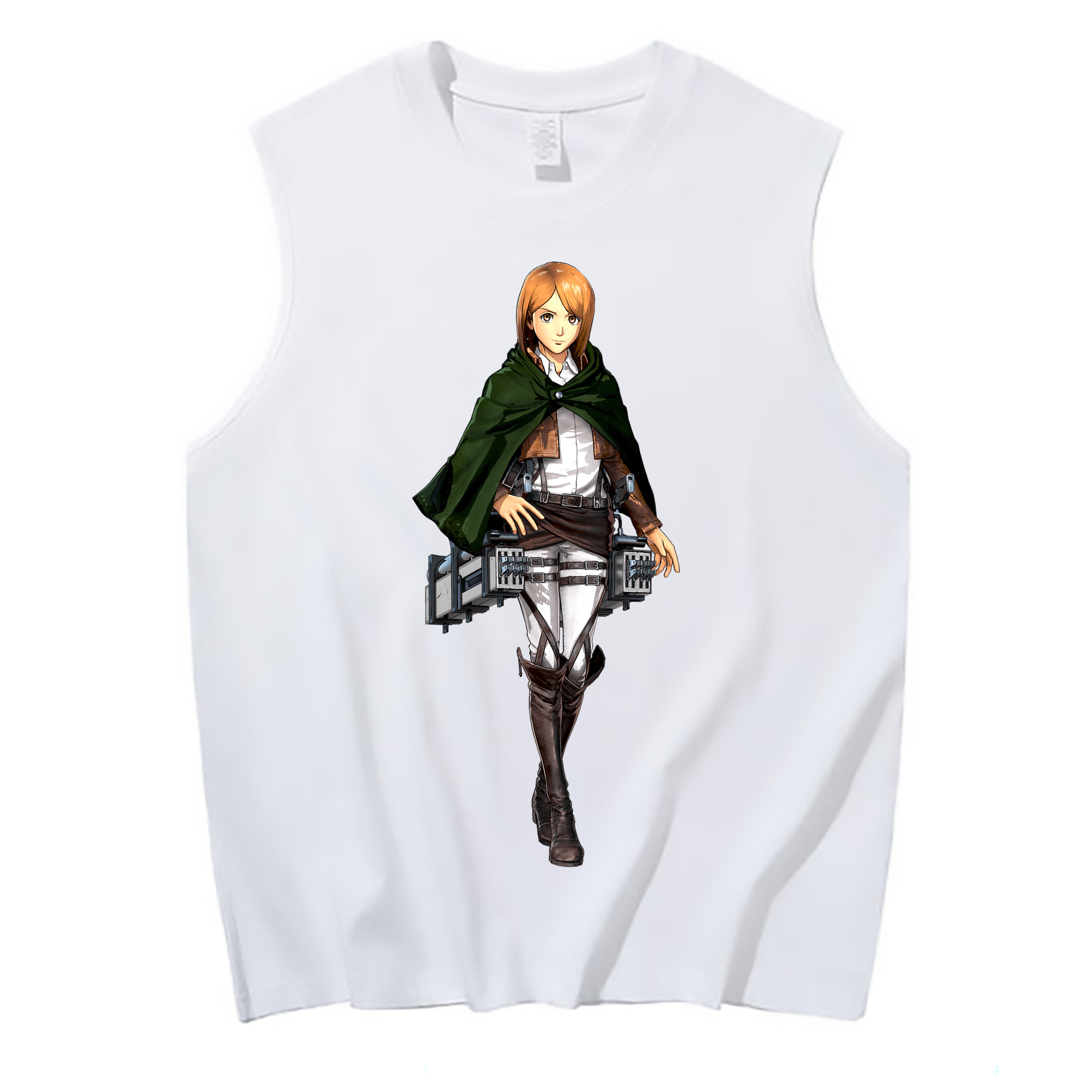 （画像用） 進撃の巨人 ペトラ·ラル Attack on Titan Petra Rall コットン100％タンクトップ（フロントプリント）