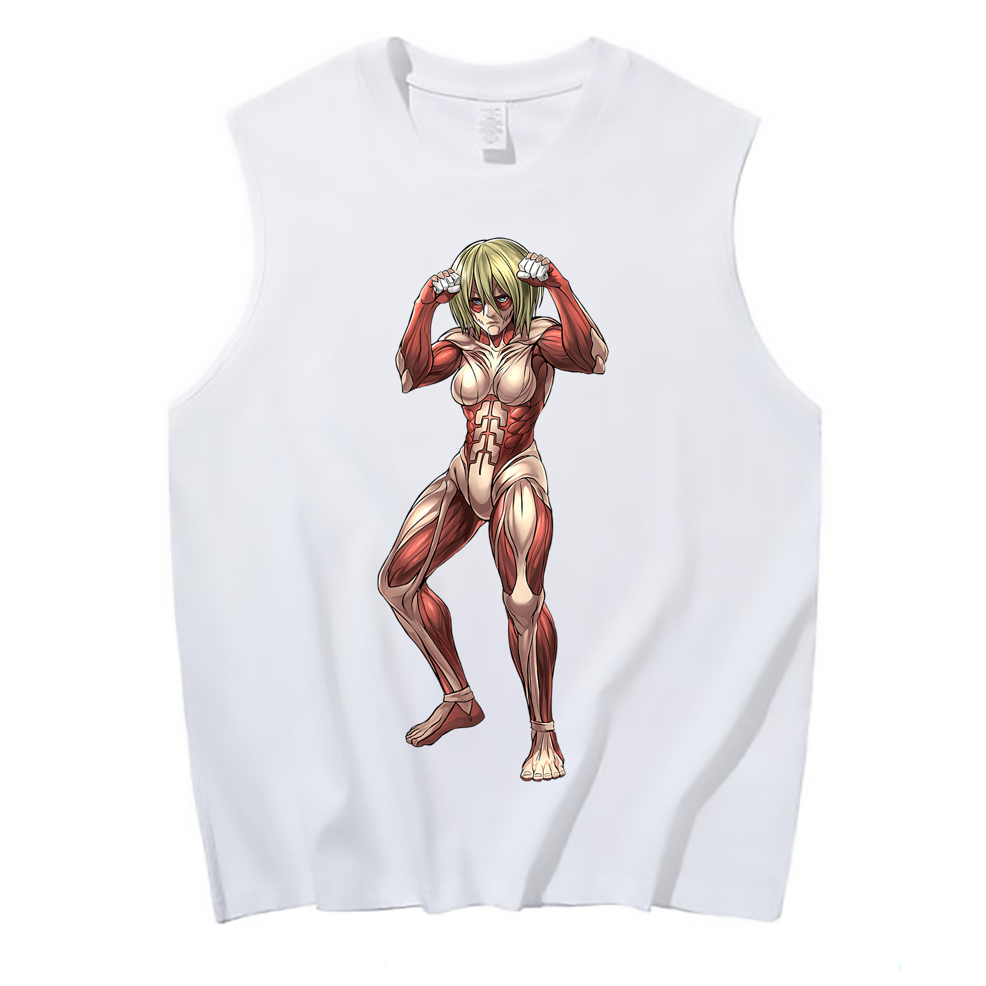 （画像用） 進撃の巨人 Attack on Titan コットン100％タンクトップ（フロントプリント）