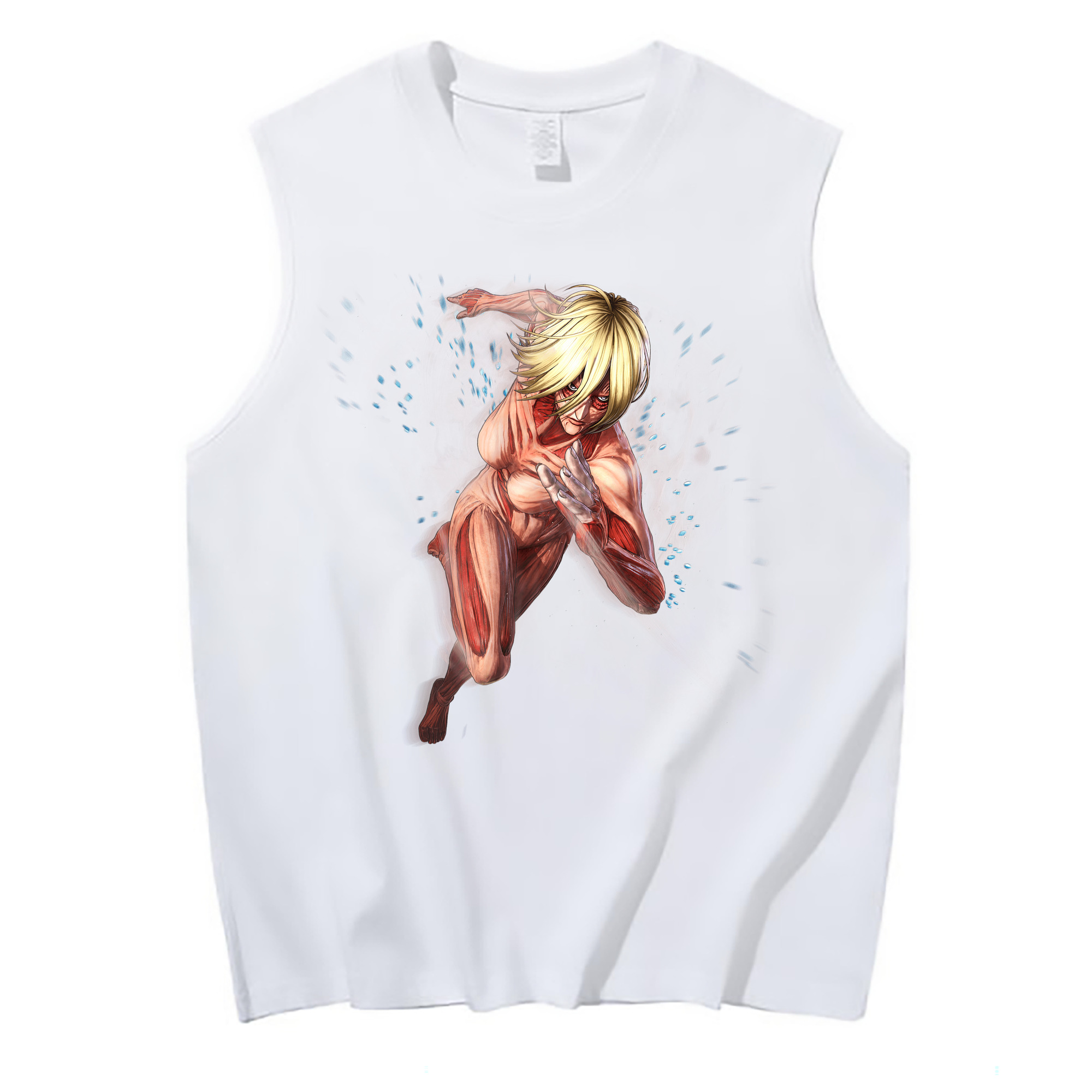 （画像用） 進撃の巨人 Attack on Titan コットン100％タンクトップ（フロントプリント）