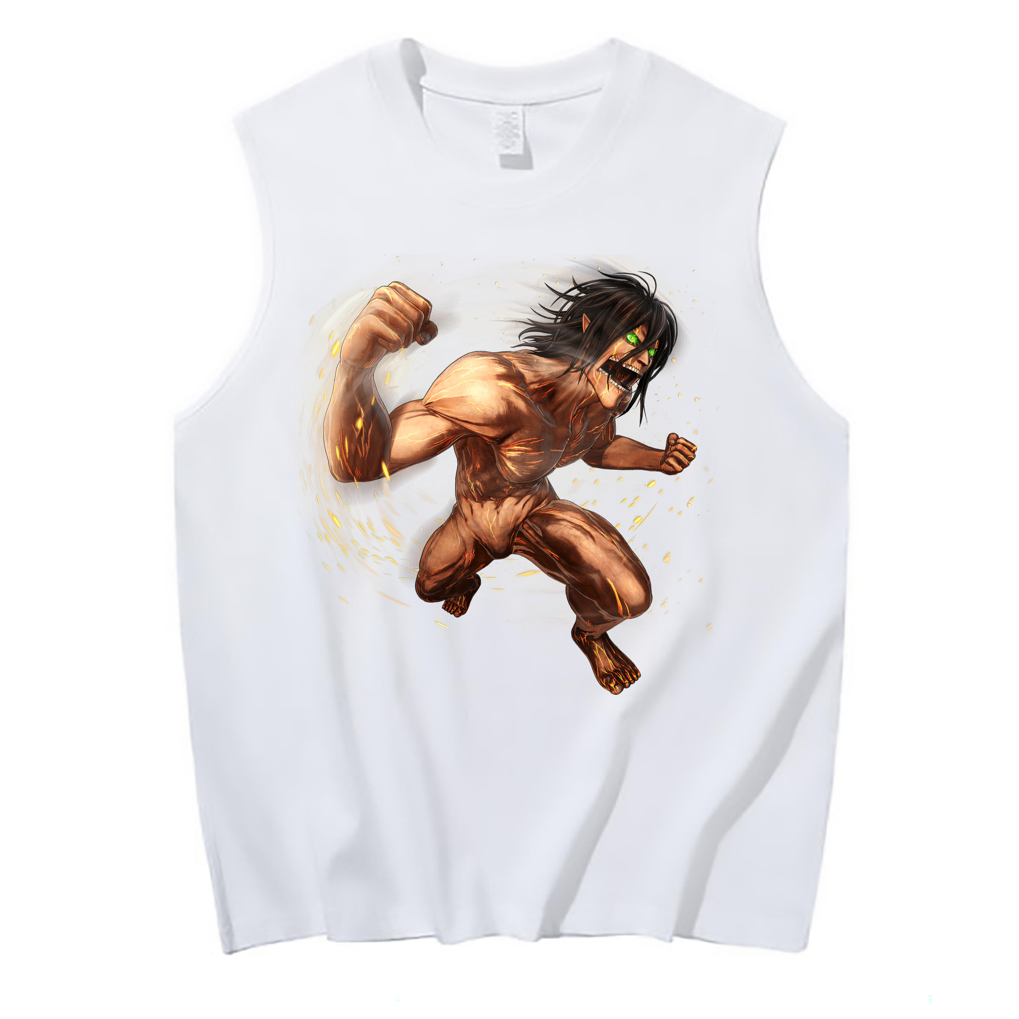 （画像用） 進撃の巨人 Attack on Titan コットン100％タンクトップ（フロントプリント）
