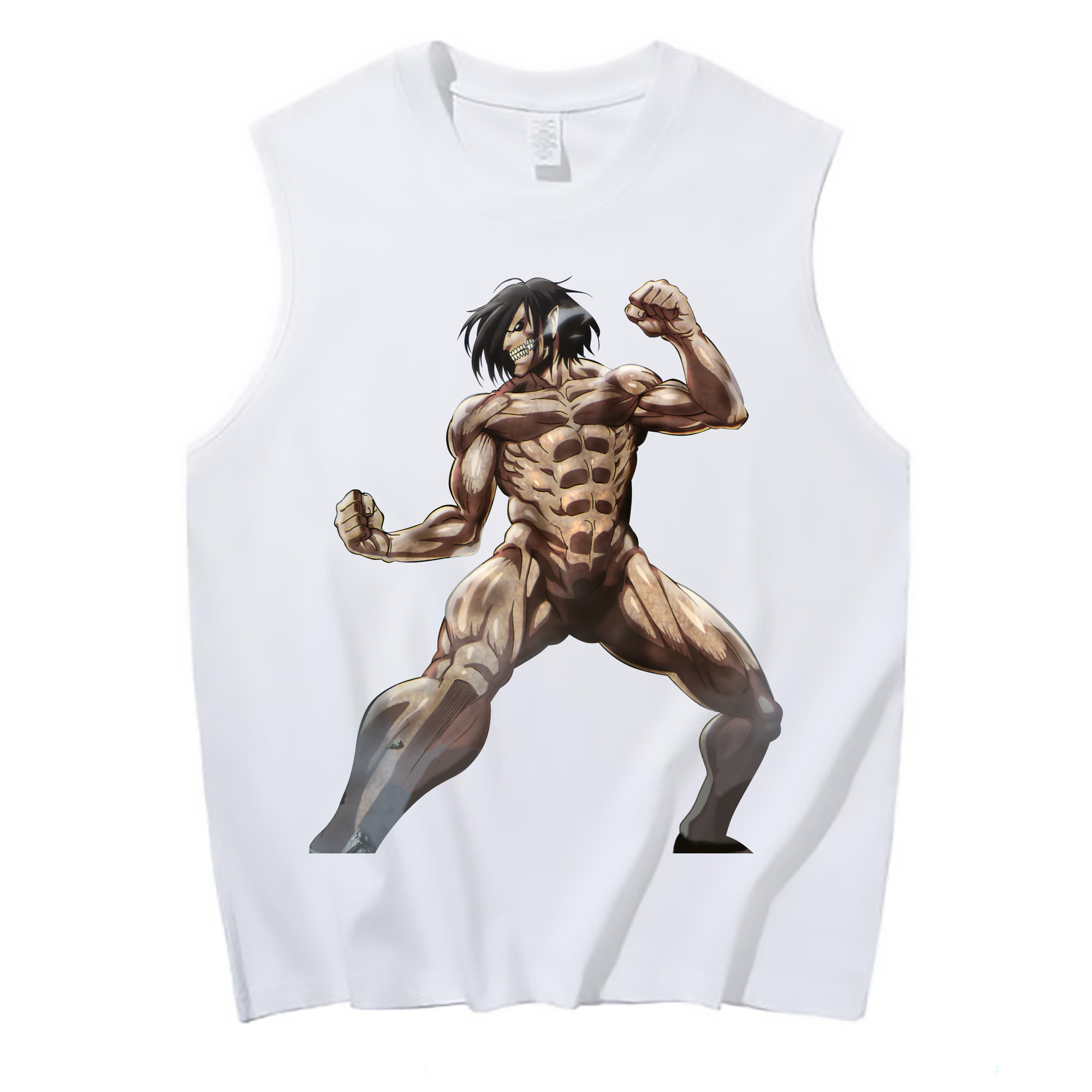 （画像用） 進撃の巨人 Attack on Titan コットン100％タンクトップ（フロントプリント）