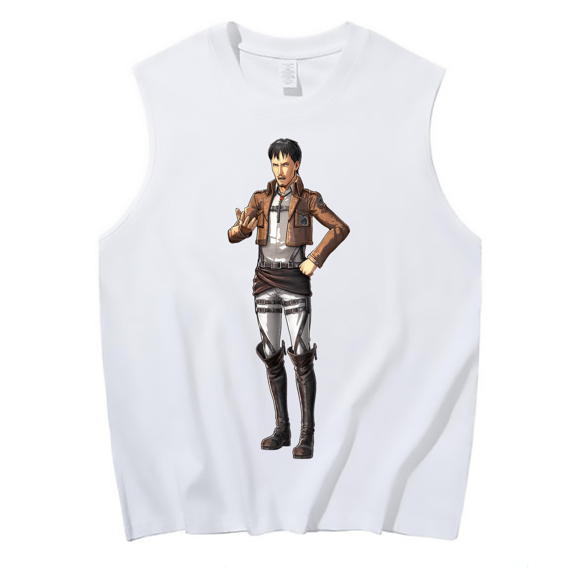（画像用） 進撃の巨人 Attack on Titan コットン100％タンクトップ（フロントプリント）