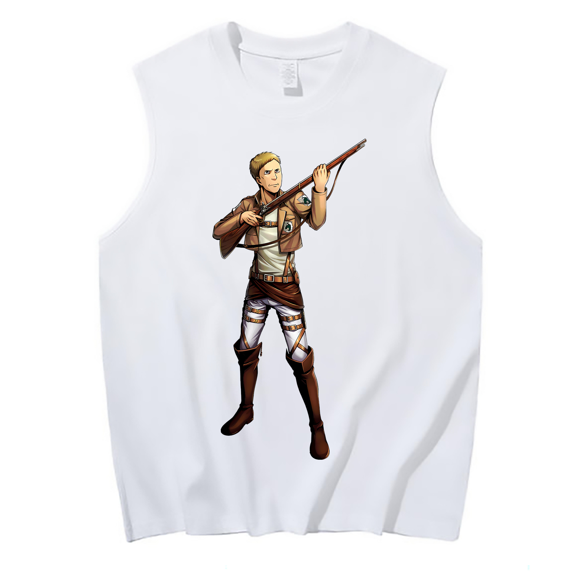 （画像用） 進撃の巨人 Attack on Titan コットン100％タンクトップ（フロントプリント）