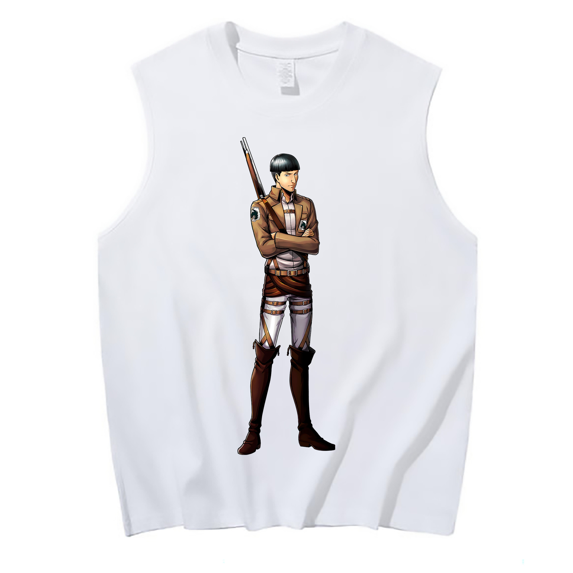 （画像用） 進撃の巨人 Attack on Titan コットン100％タンクトップ（フロントプリント）