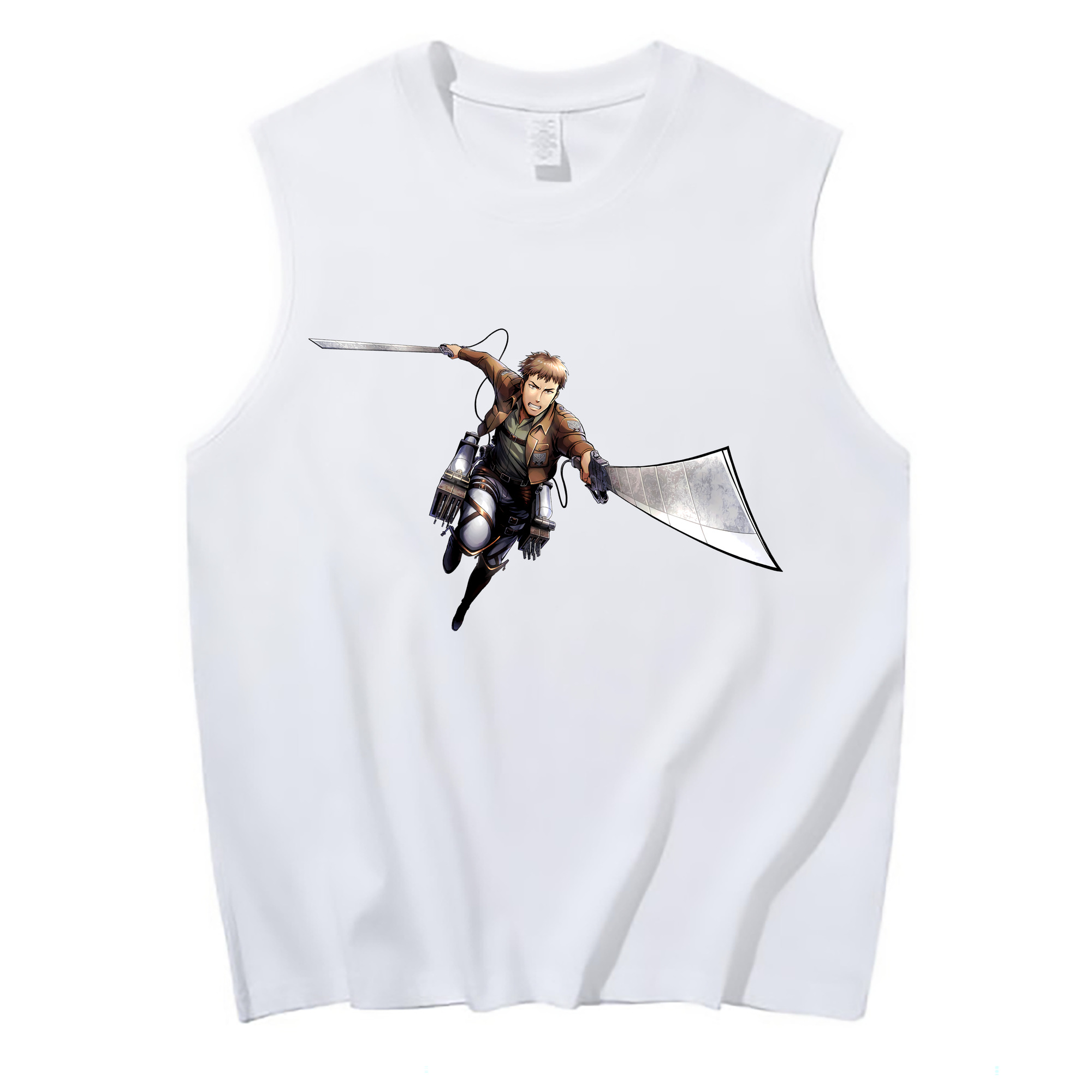 （画像用） 進撃の巨人 Attack on Titan コットン100％タンクトップ（フロントプリント）