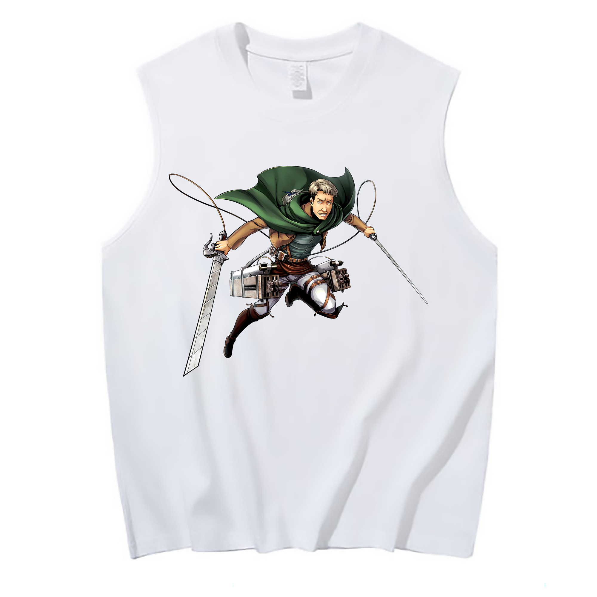 （画像用） 進撃の巨人 Attack on Titan コットン100％タンクトップ（フロントプリント）