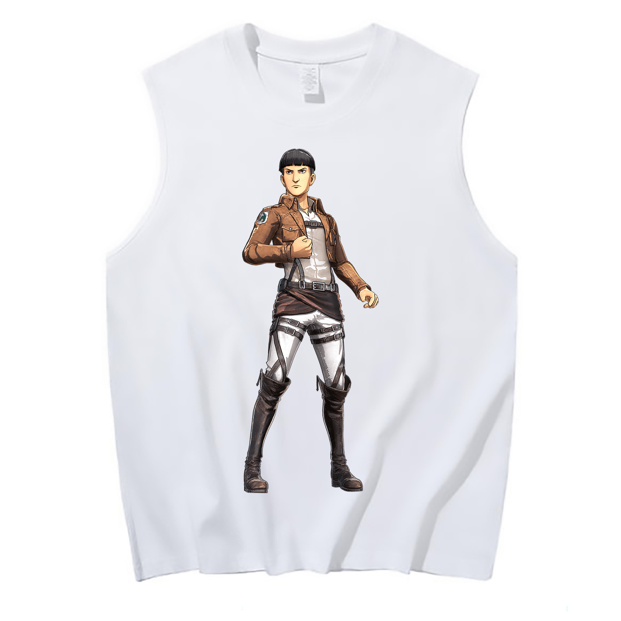 （画像用） 進撃の巨人 Attack on Titan コットン100％タンクトップ（フロントプリント）